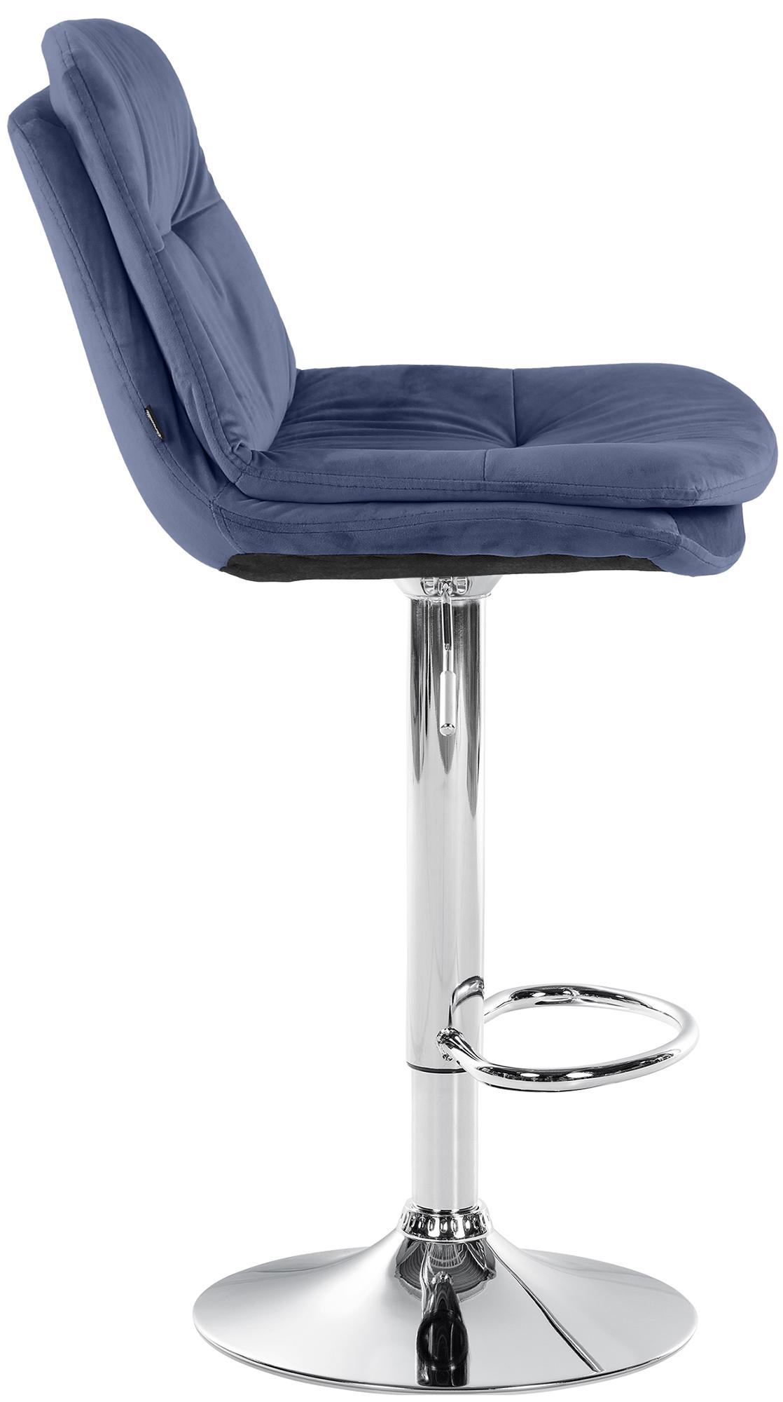 Barhocker Laurel Samt chrom