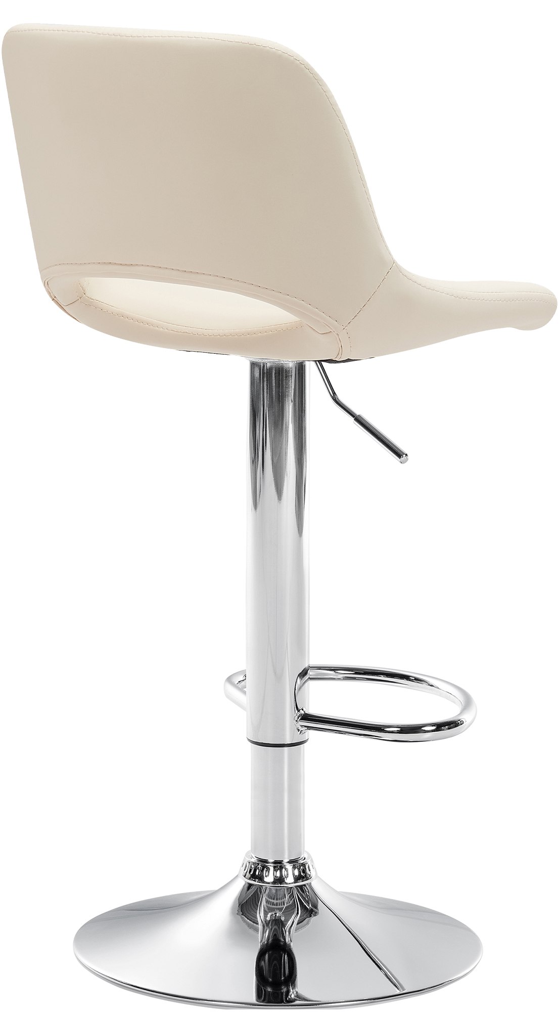 2er Set Barhocker Camden Kunstleder chrom