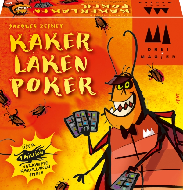 Schmidt Spiele GmbH Kartenspiele Kakerlakenpoker - Drei Magier Kartenspiel