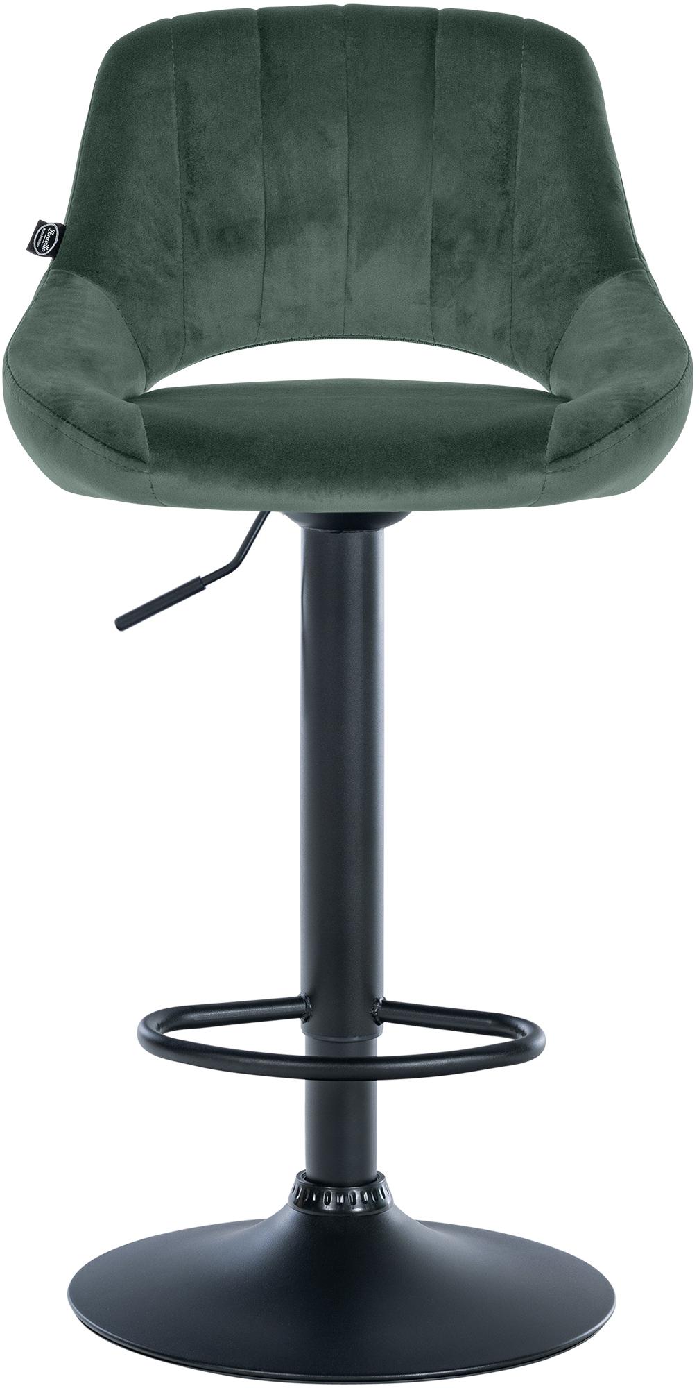 Barhocker Milet Samt schwarz