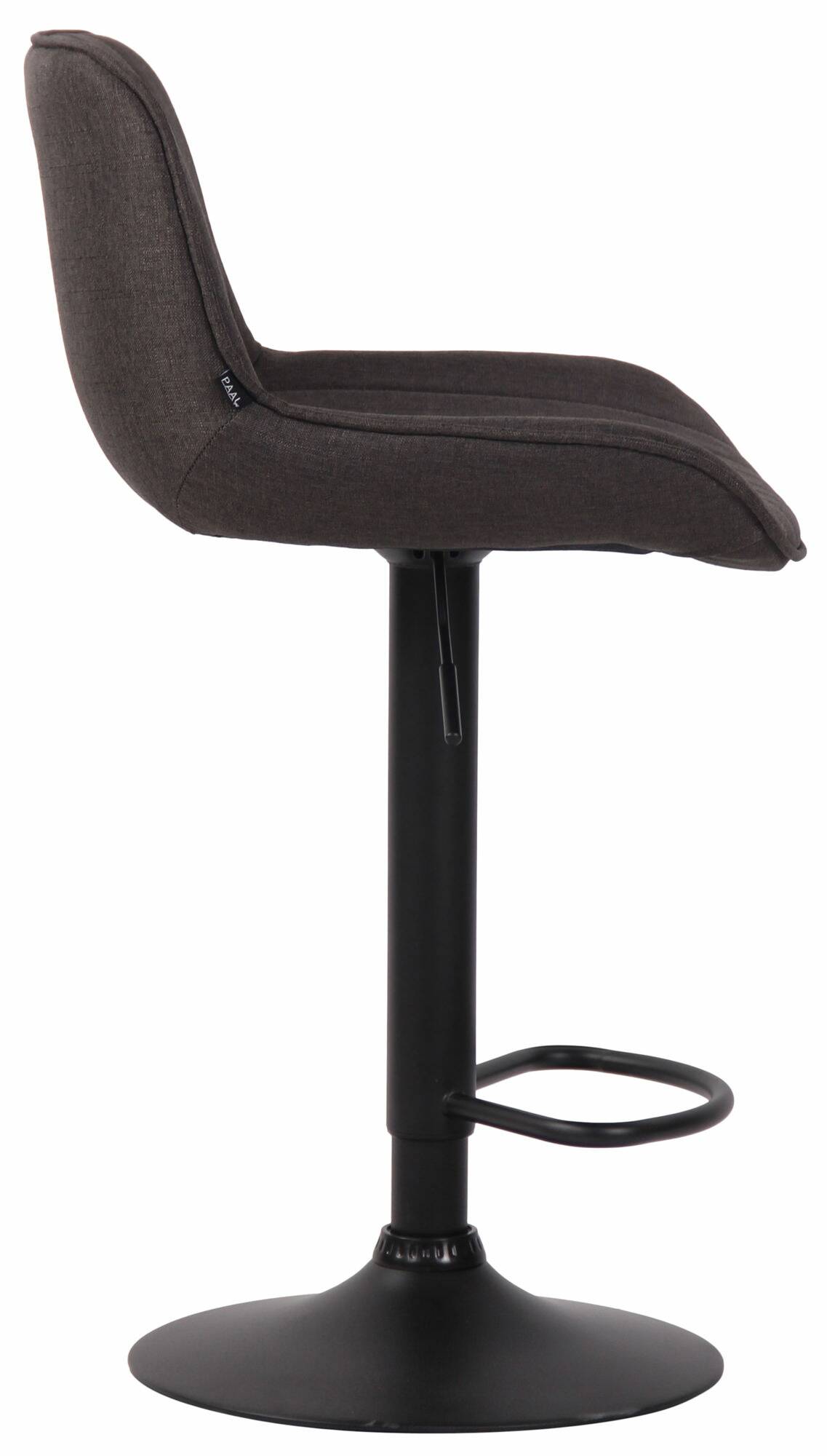 2er Set Barhocker Lentini Stoff schwarz