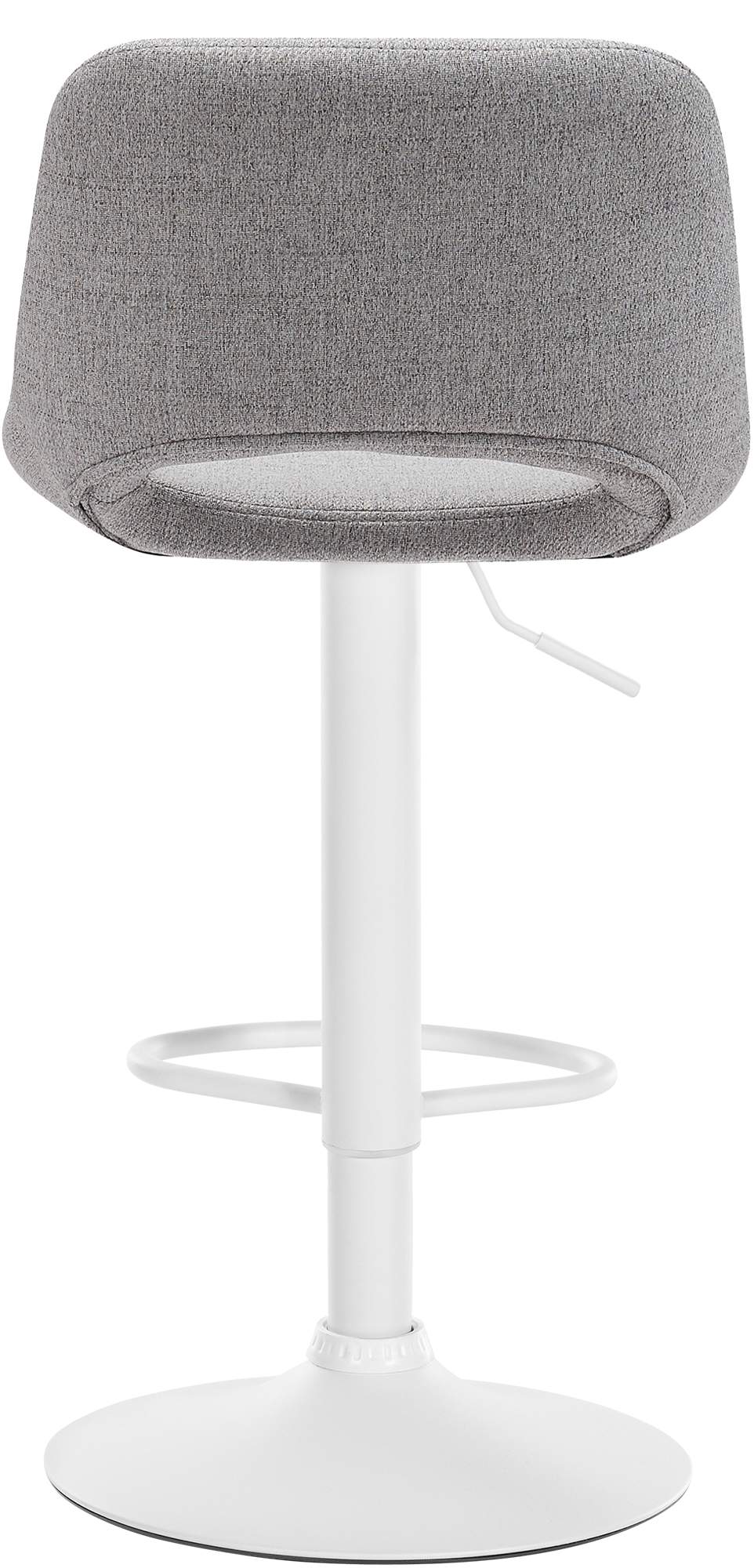 Barhocker Camden Stoff weiß
