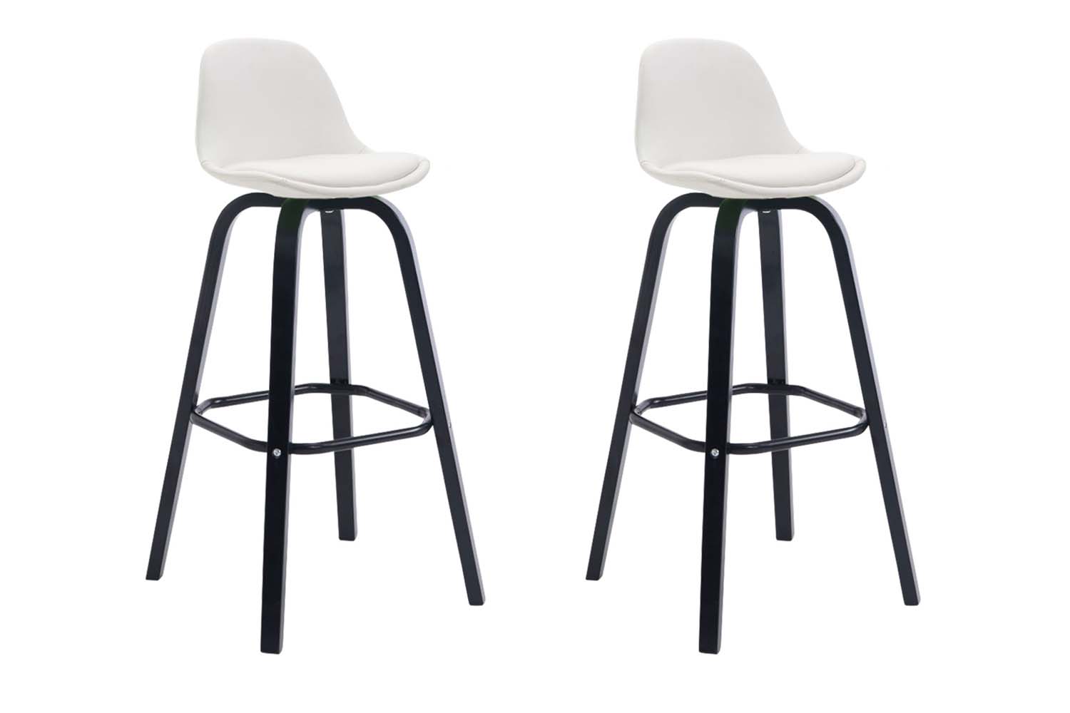 2er Set Barhocker Avika Kunstleder schwarz