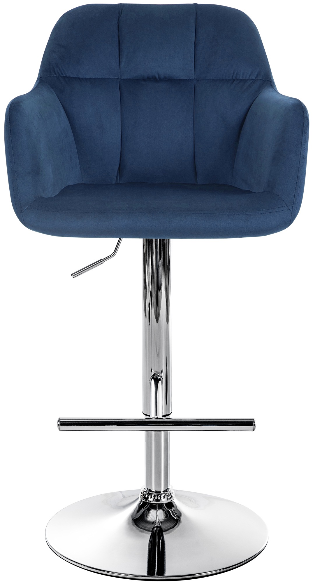 Barhocker Natoma Samt chrom
