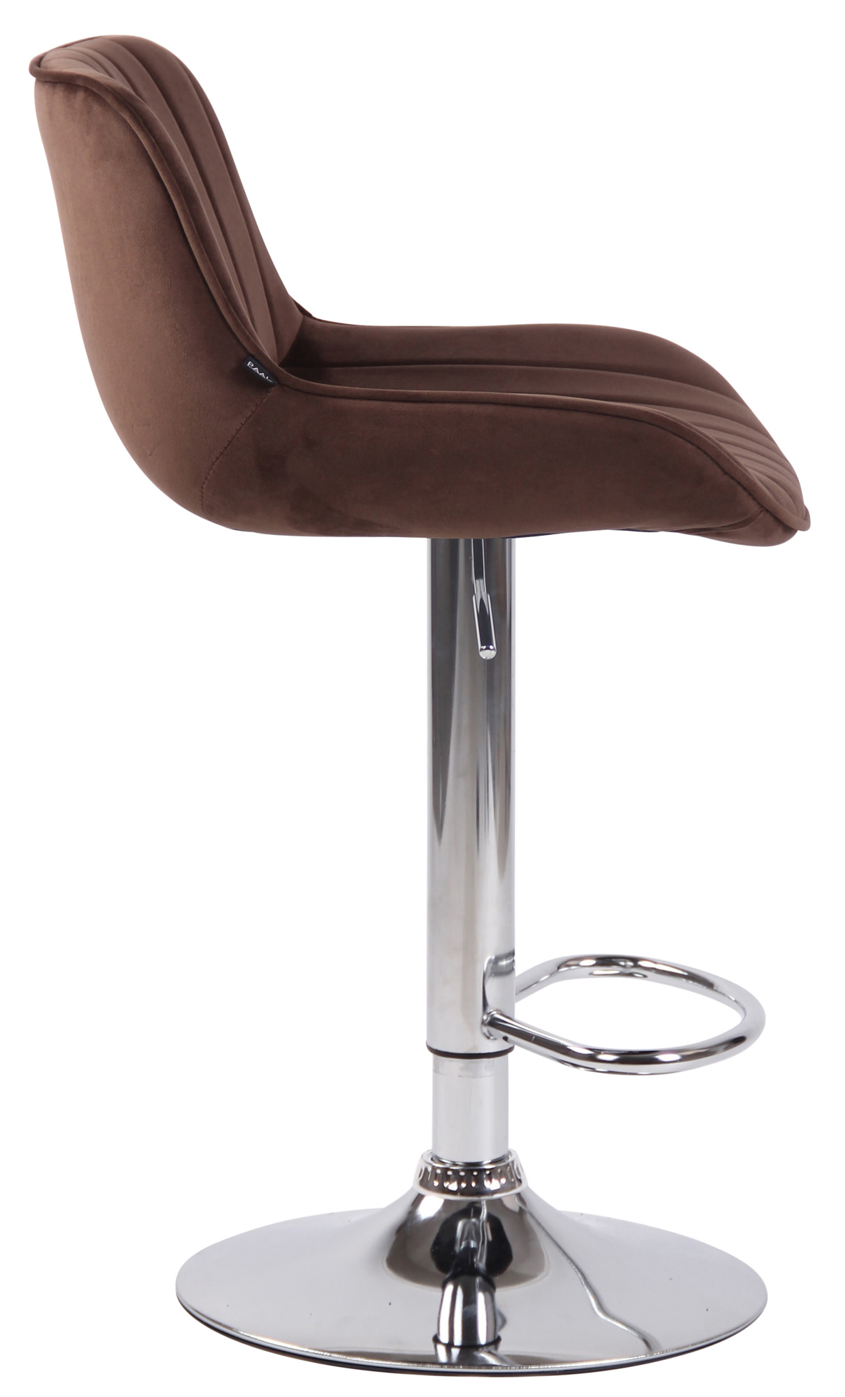 Barhocker Lentini Samt chrom