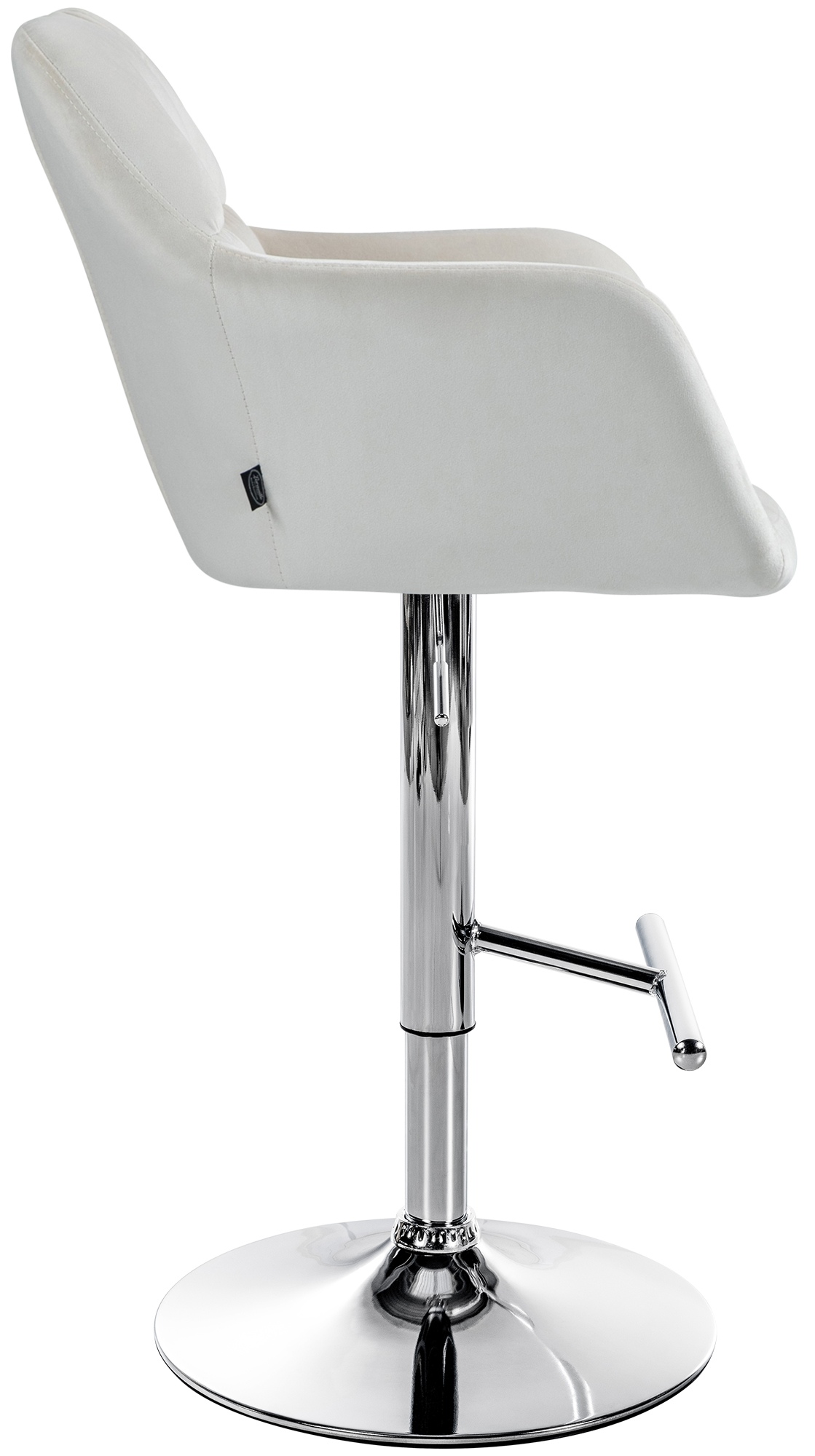 Barhocker Natoma Samt chrom