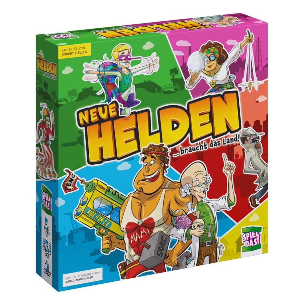 SPIEL DAS! Verlag Brettspiele & Gesellschaftsspiele Neue Helden braucht das Land - Brettspiel