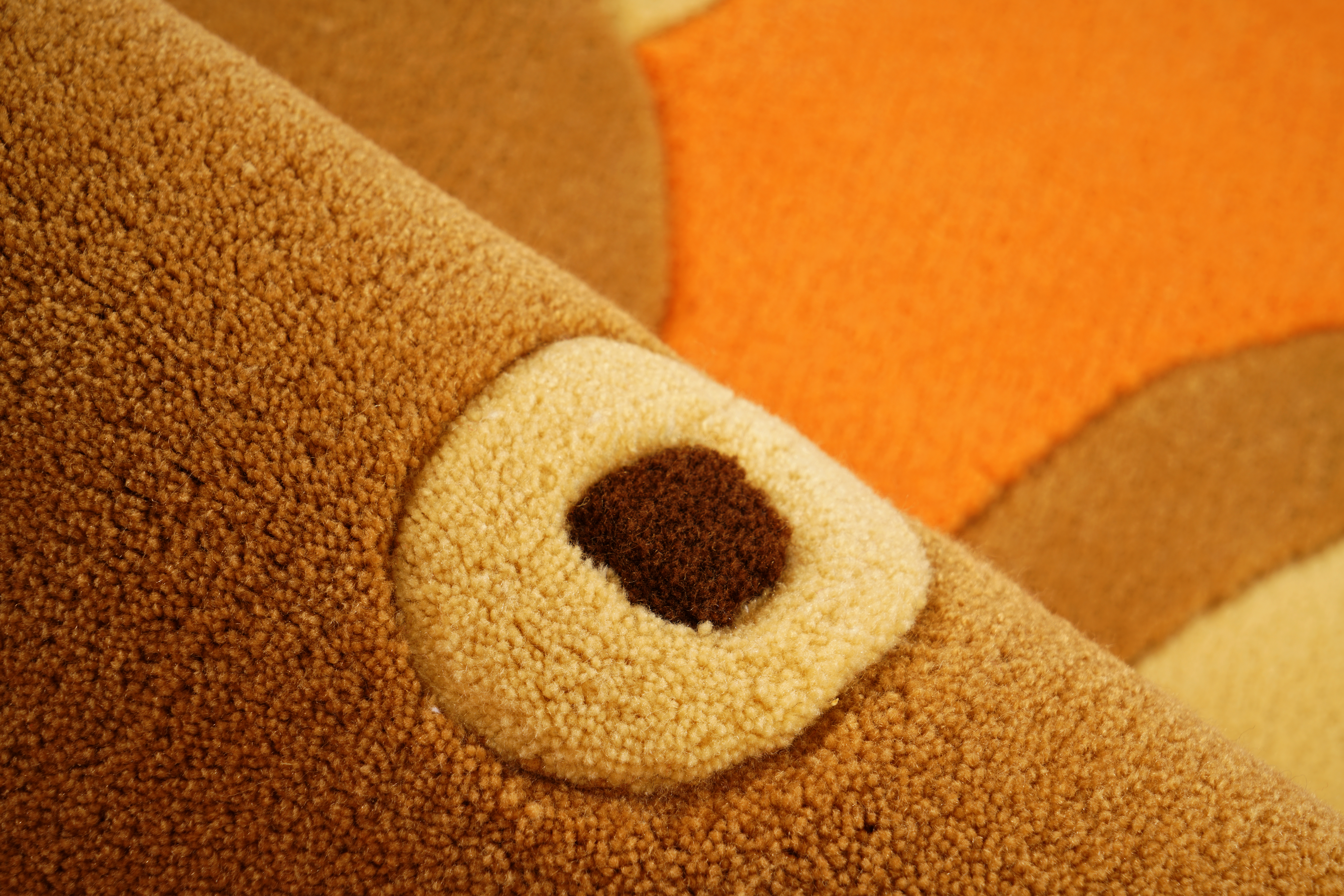 Teppich Joy 295 Orange 130cm x 130cm ECKIG