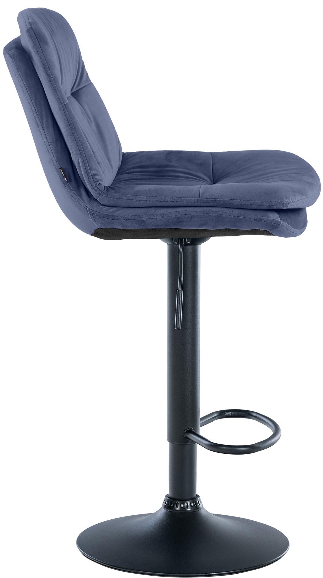 Barhocker Laurel Samt schwarz