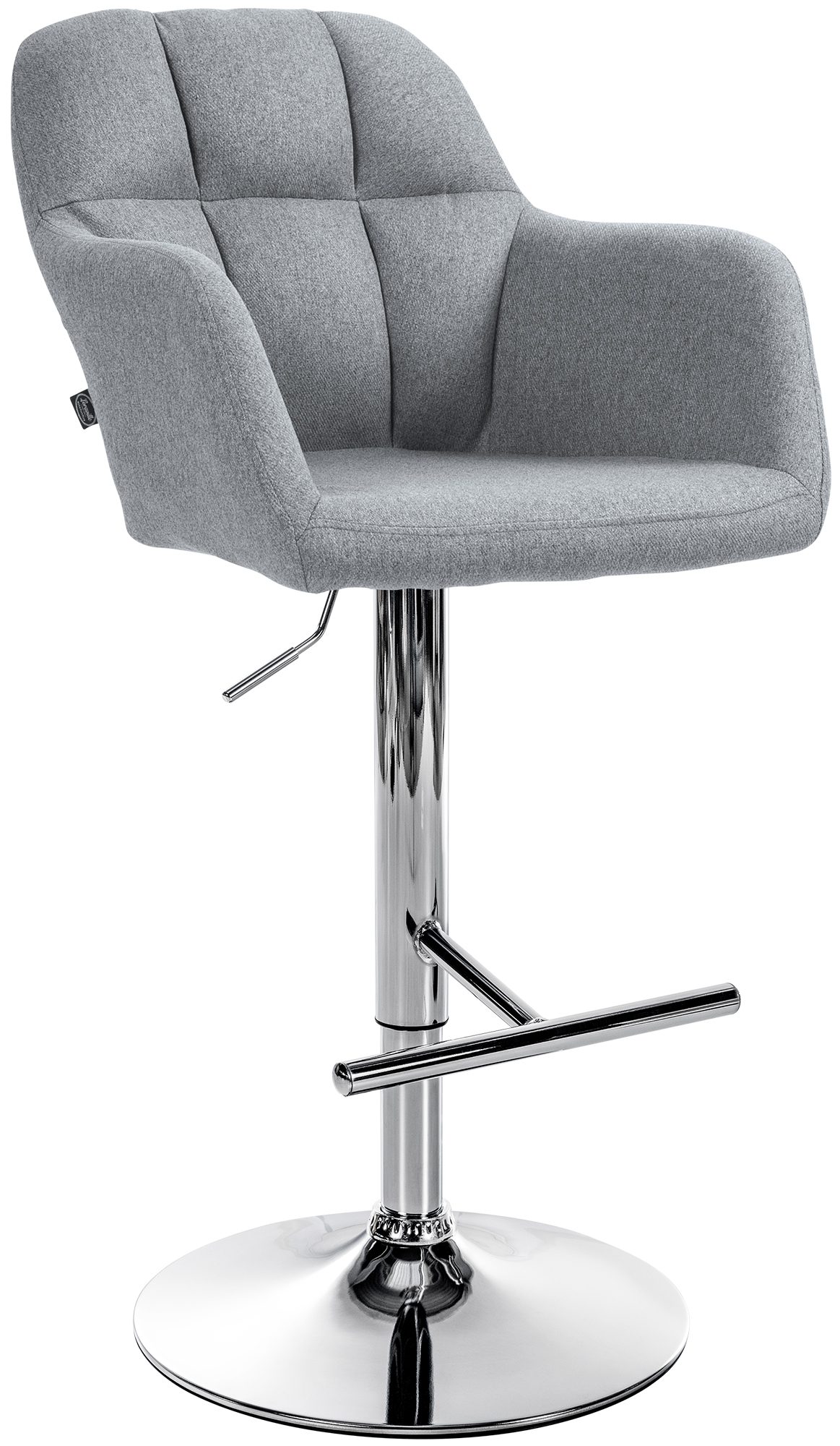 Barhocker Natoma Stoff chrom