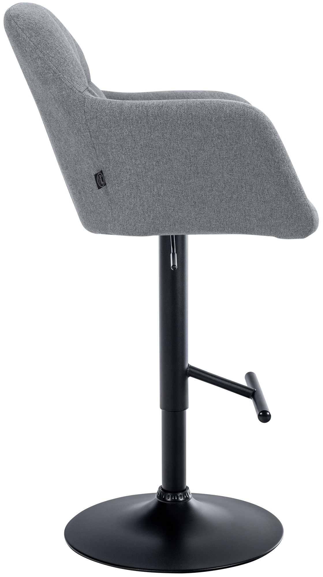 Barhocker Natoma Stoff schwarz