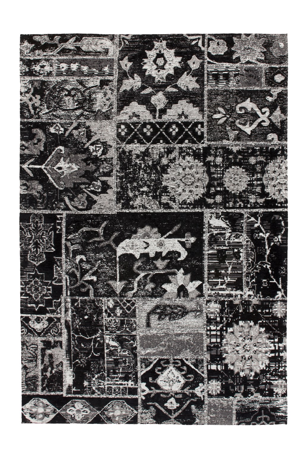 Teppich River 150 Grau / Schwarz 80cm x 150cm