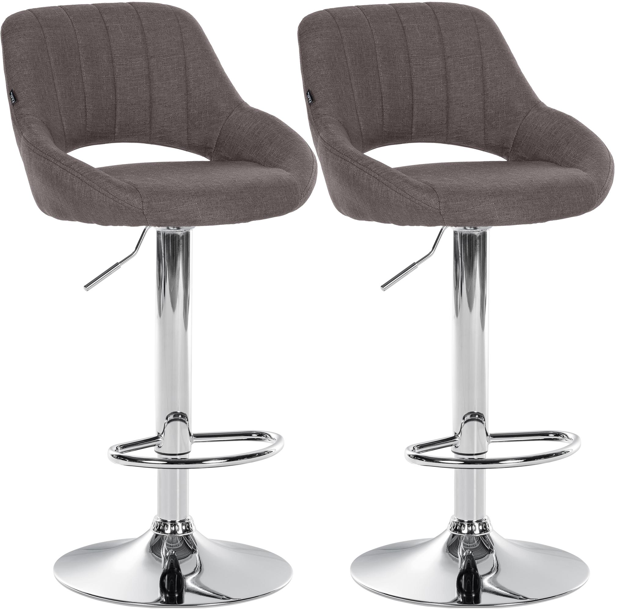 2er Set Barhocker Milet Stoff C