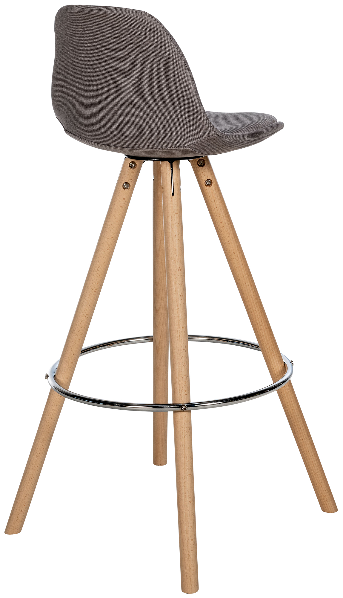 Barhocker Corbin Stoff Rund natura