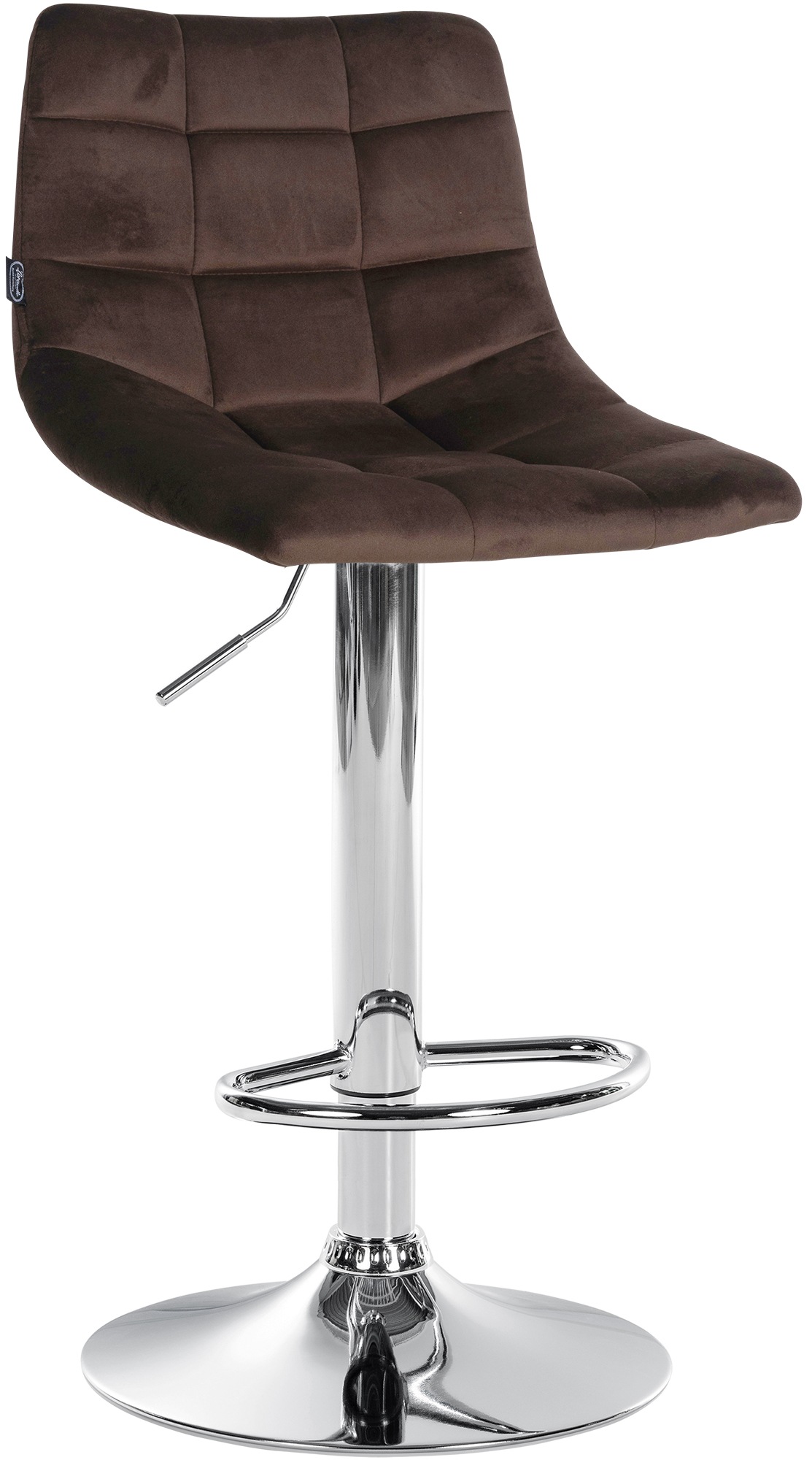 Barhocker Jerry Samt chrom
