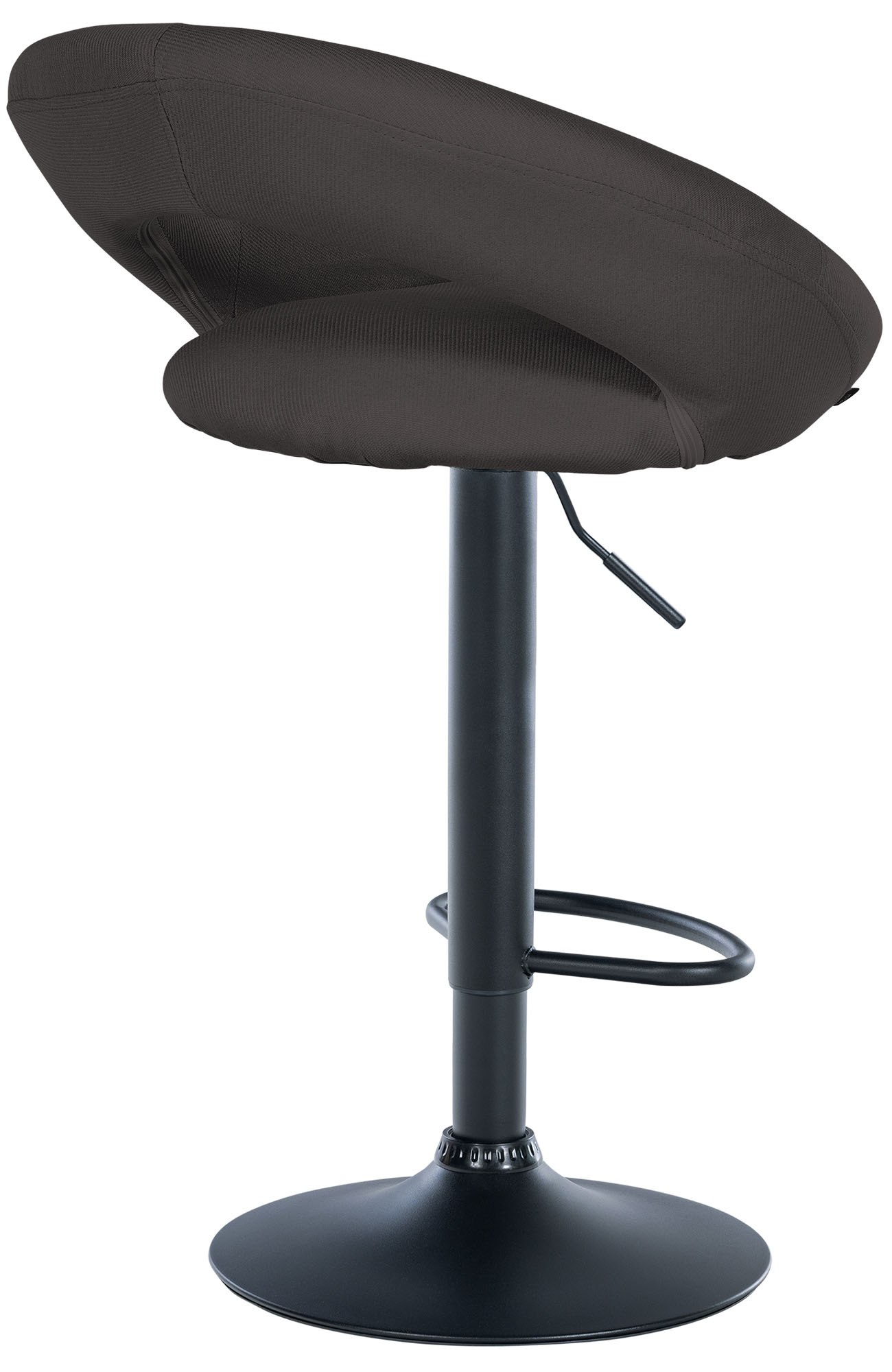 2er Set Barhocker Olinda Stoff schwarz