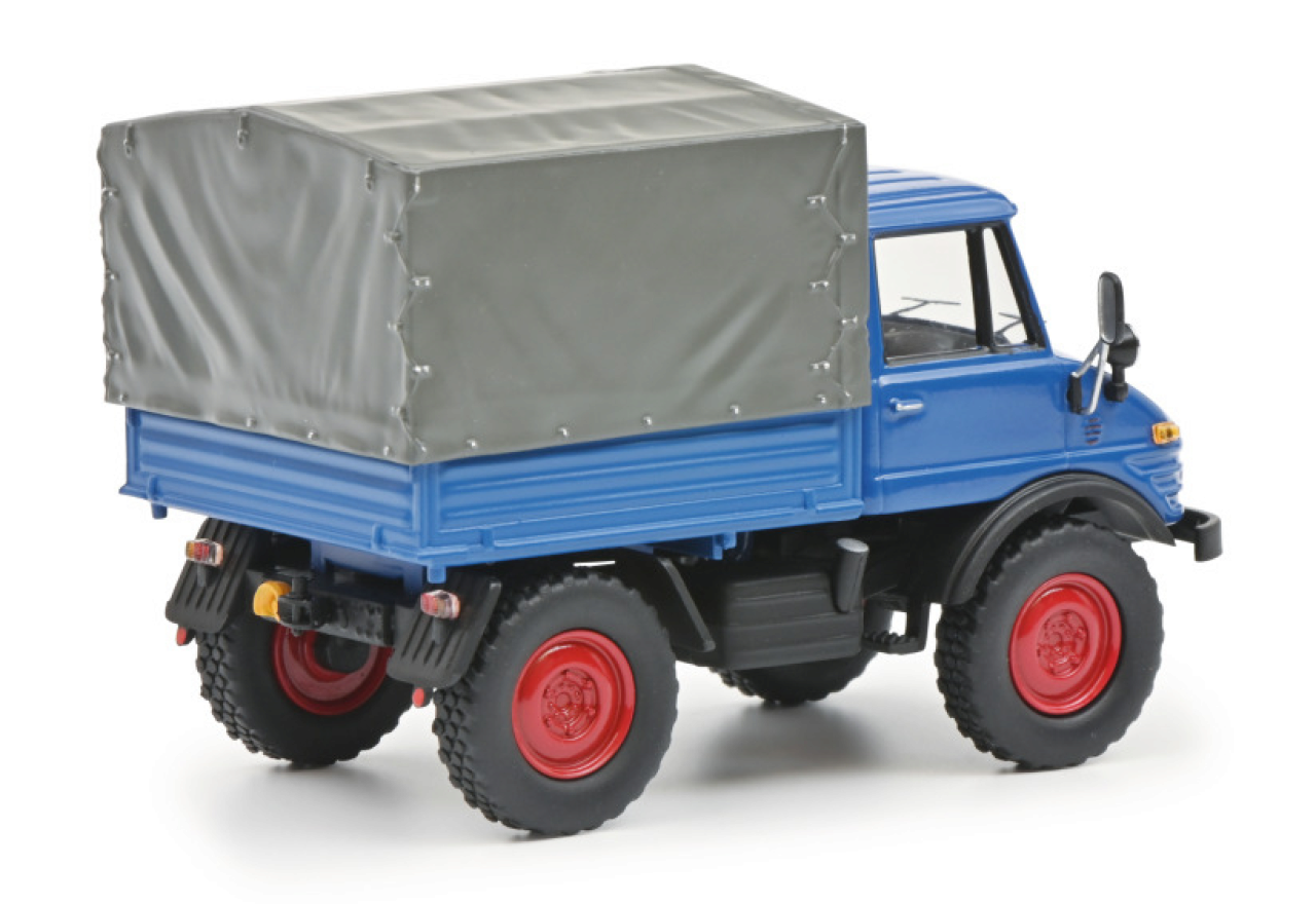 Schuco Modelle & Fahrzeuge Schuco 450314900 - Unimog 406 mit Plane, 1:43   - Modellauto