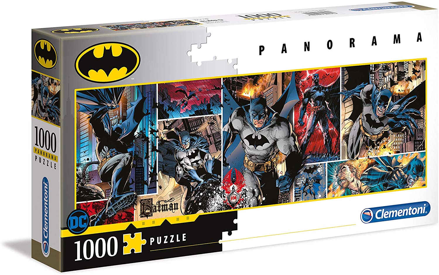 Clementoni Puzzles Clementoni 39574 - DC Comics Panorama Puzzle, Batman - 1000 Teile