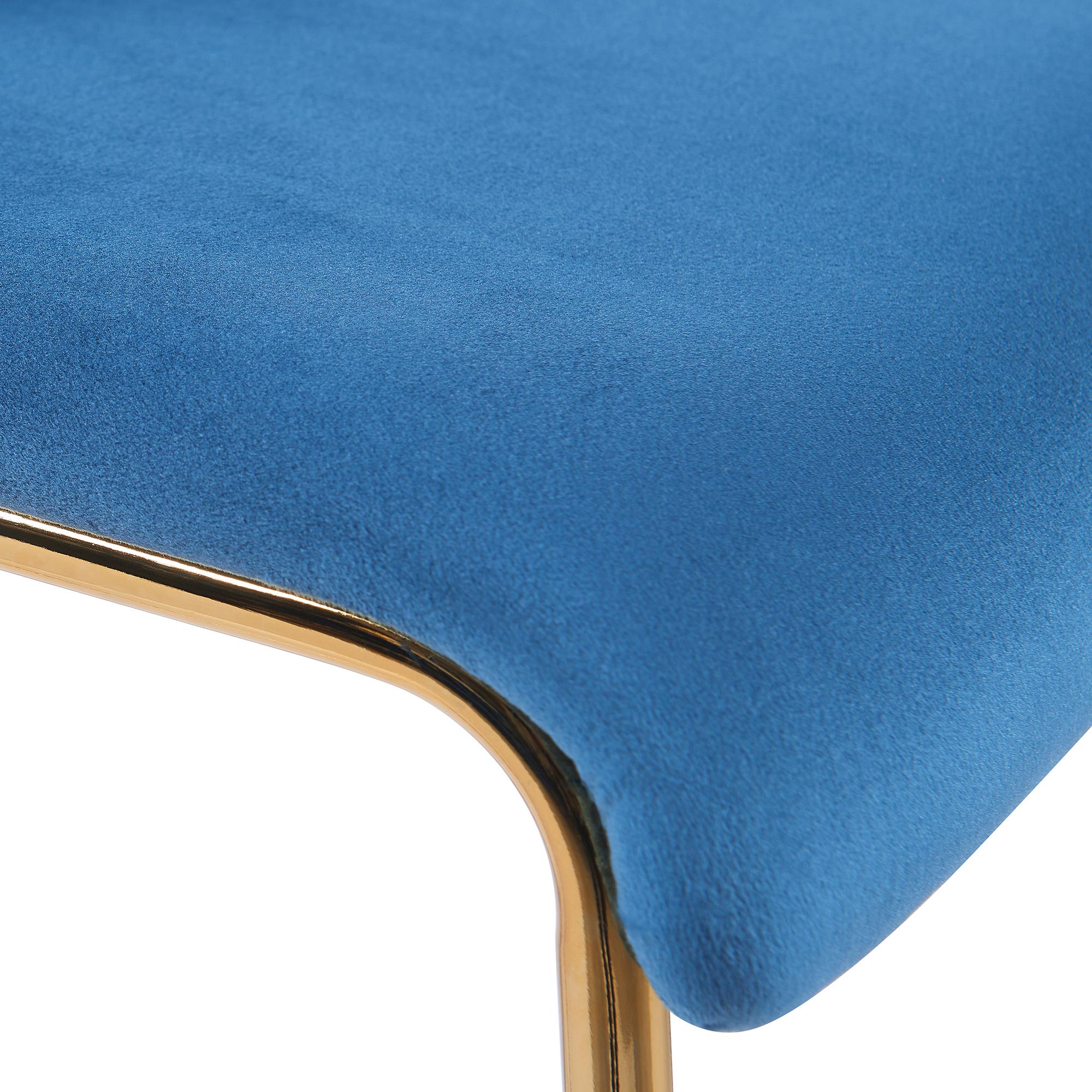 Barhocker Hoover Samt 4-Fuß Gold