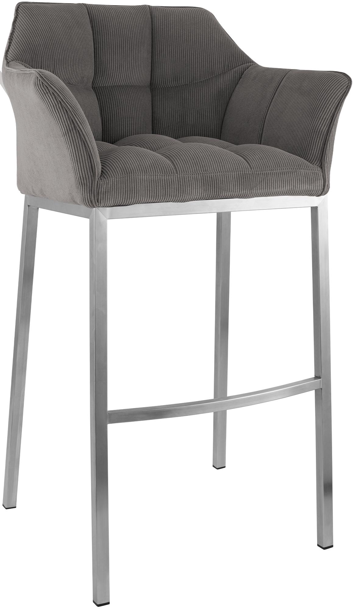 Barhocker Damaso E Cord mit 4-Fuß Gestell