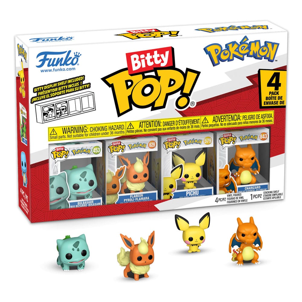 Funko Sammel- & Spielfiguren Funko 81134 - Bitty POP - Pokémon - Serie 3 - 4er Pack