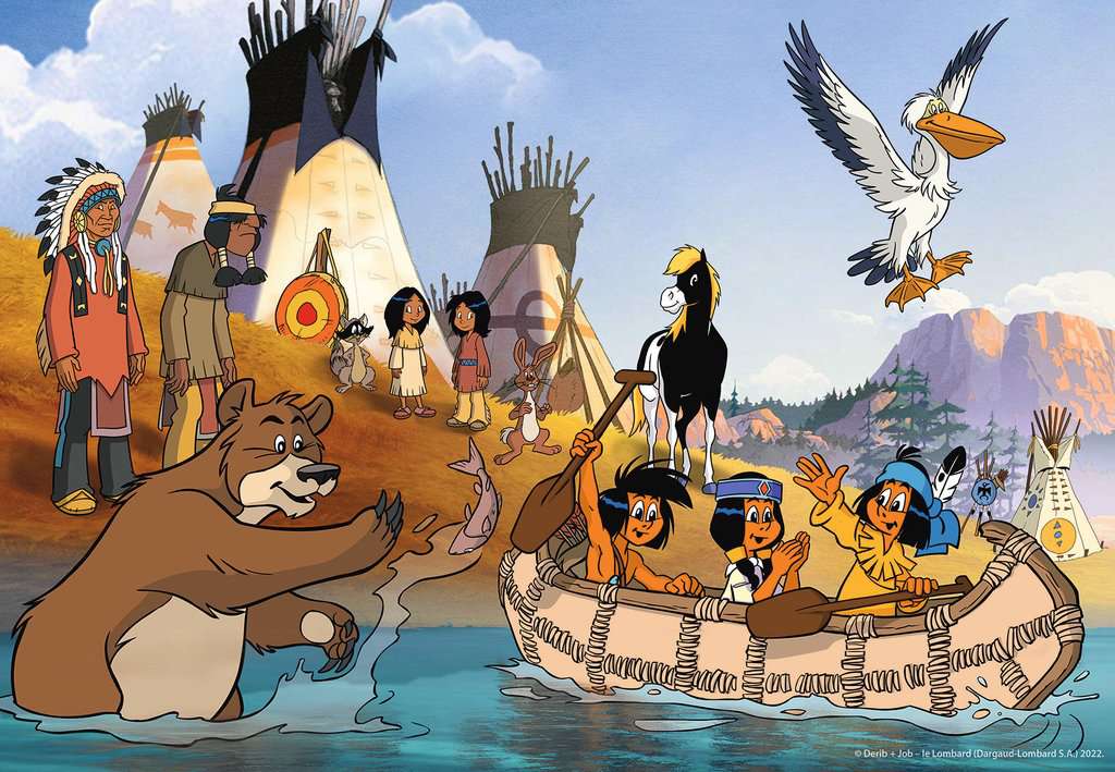 Ravensburger Puzzles Yakari und seine Freunde - Puzzle 2 x 24 Teile