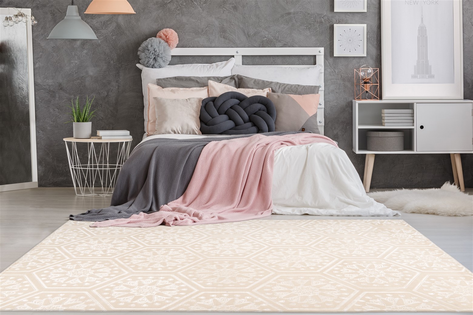 Teppich Monroe 225 Creme 80cm x 300cm