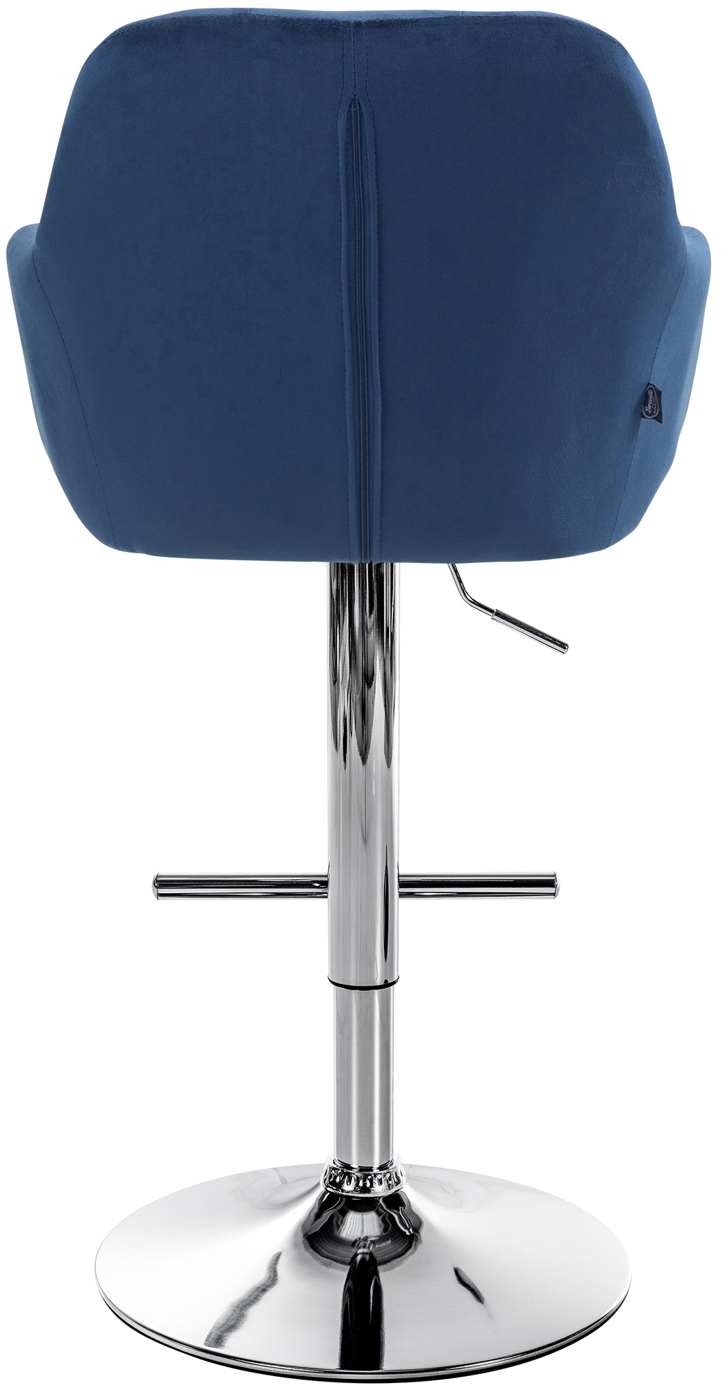 Barhocker Natoma Samt chrom