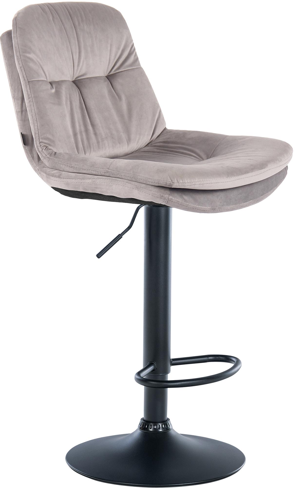 Barhocker Laurel Samt schwarz