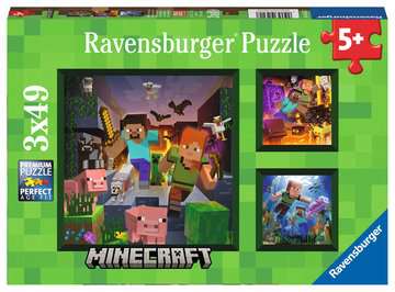 Ravensburger Puzzles Minecraft Biomes - Puzzle - 3 x 49 Teile