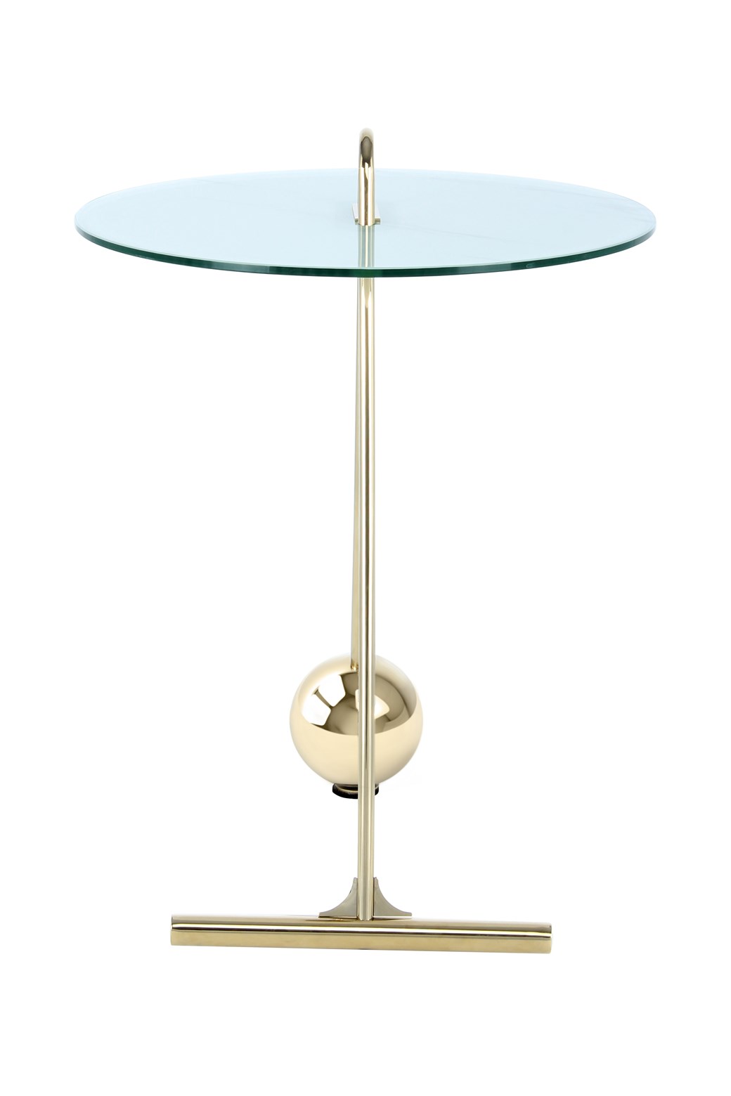 Beistelltisch Beistelltisch Pendulum 525 Gold / Weiß