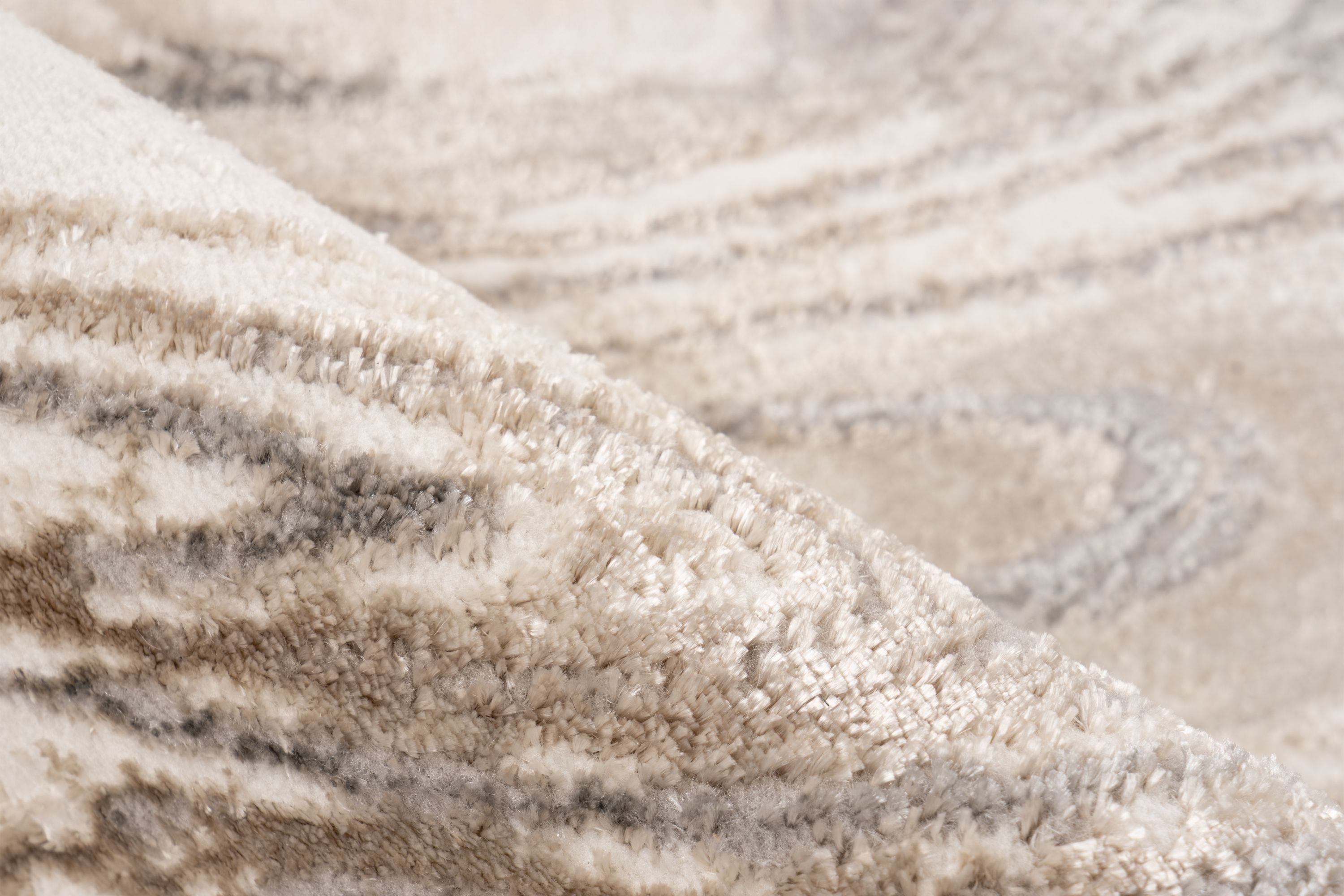 Teppich Chalk 125 Silber / Beige 160 x 230 cm