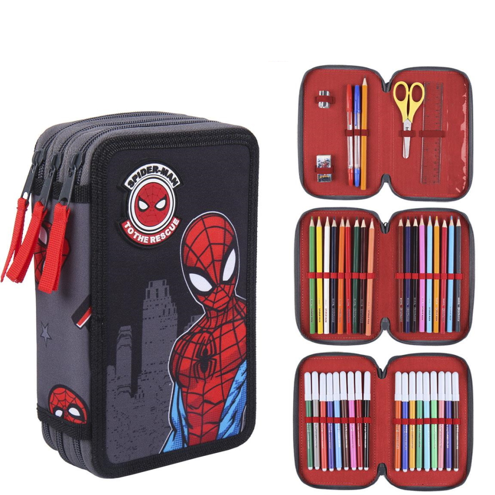 Cerda Marvel & DC Marvel Spiderman - Schüleretui 3-fach