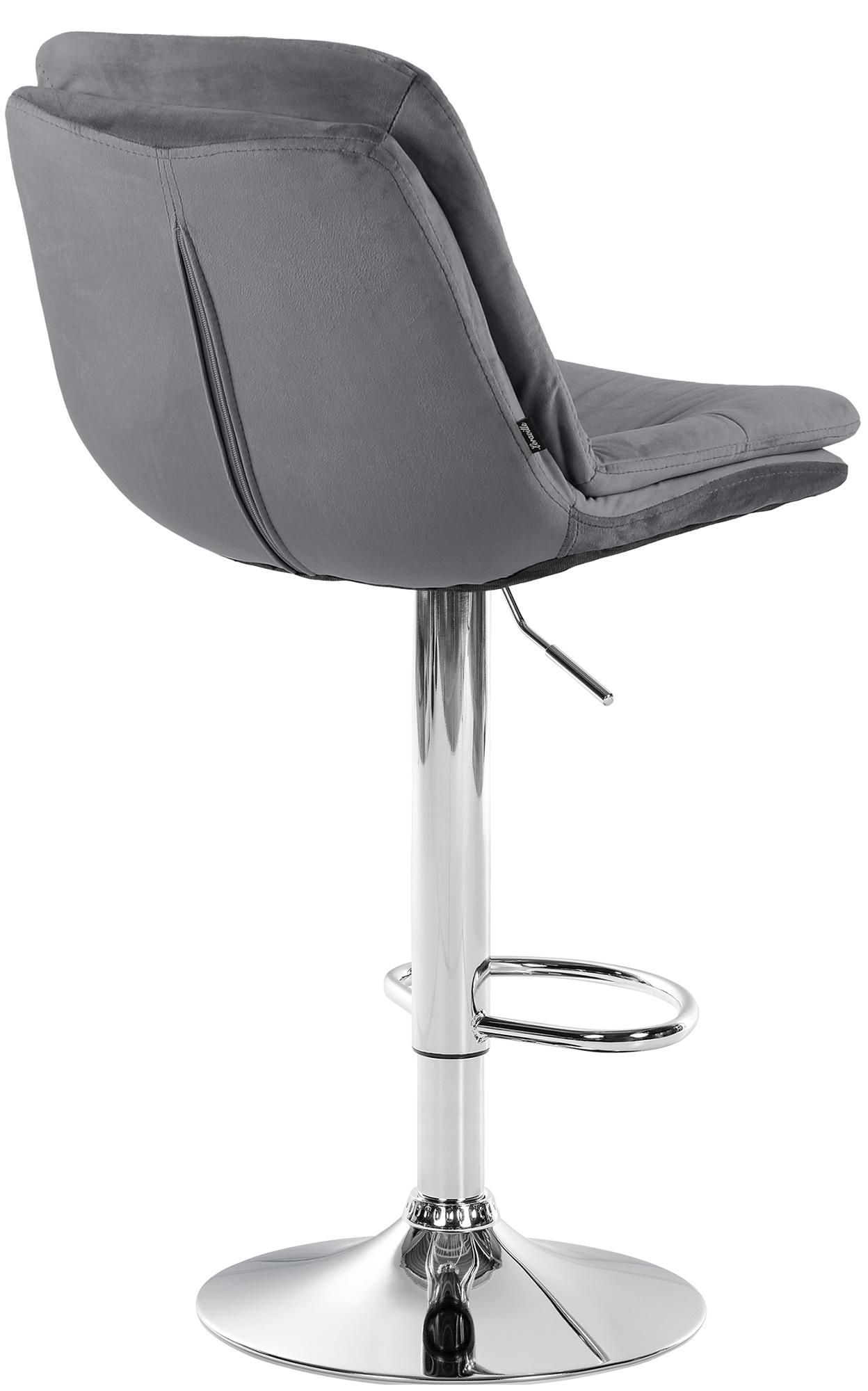Barhocker Laurel Samt chrom
