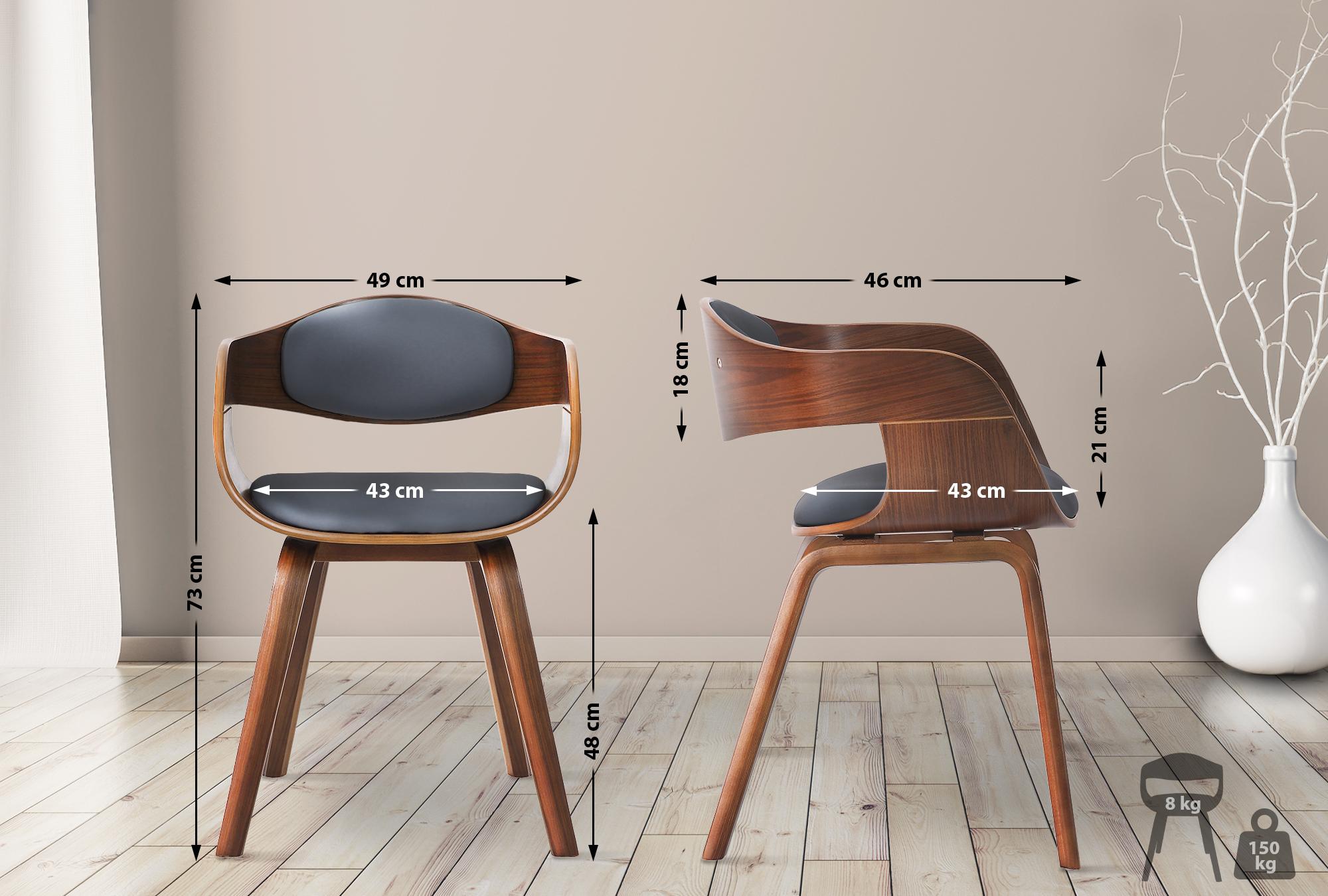 2er Set Stühle Kingston Kunstleder