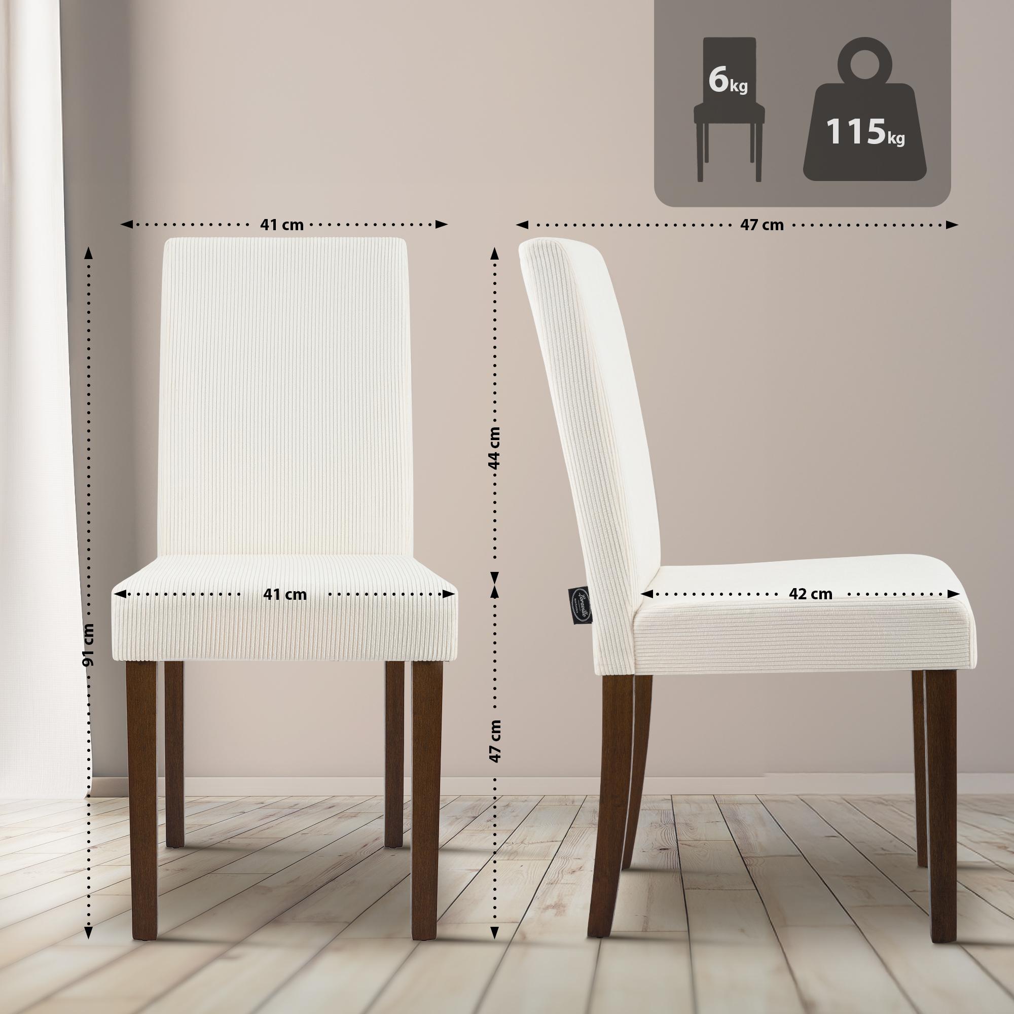 Esszimmerstuhl Ina Cord antik dunkel