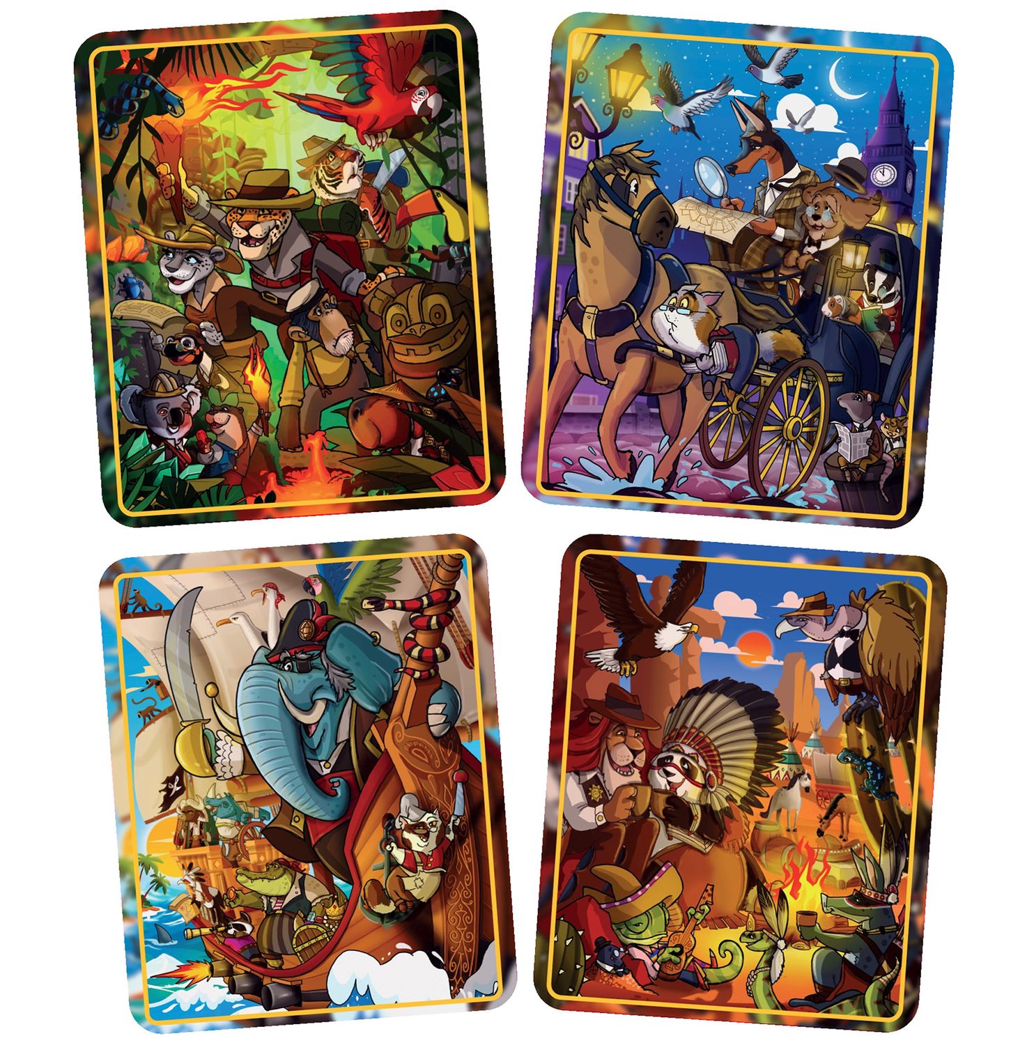 QwiToy Malen & Basteln Qwi Toy 3 in 1 Spielbuch - Zeitreise