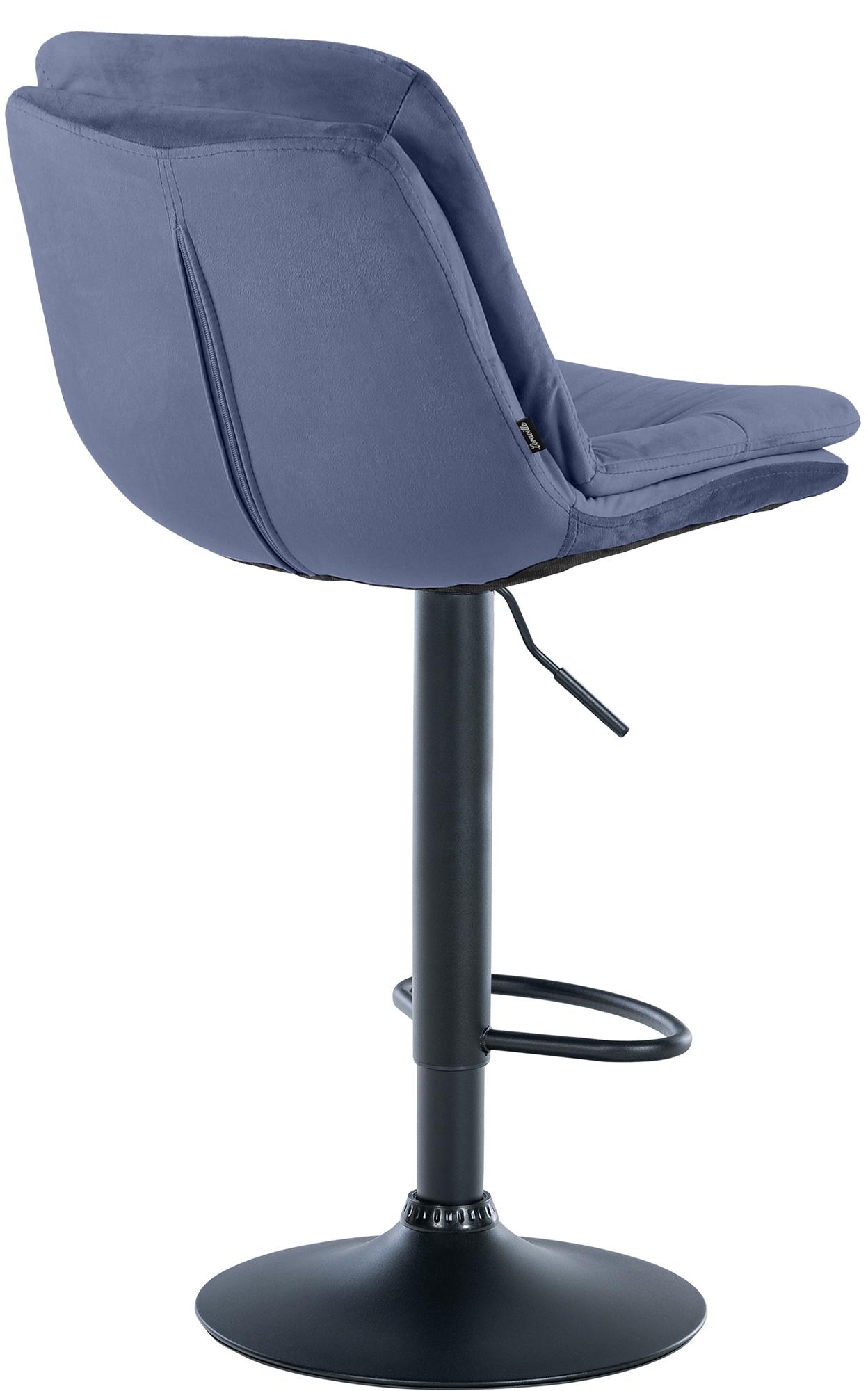 Barhocker Laurel Samt schwarz