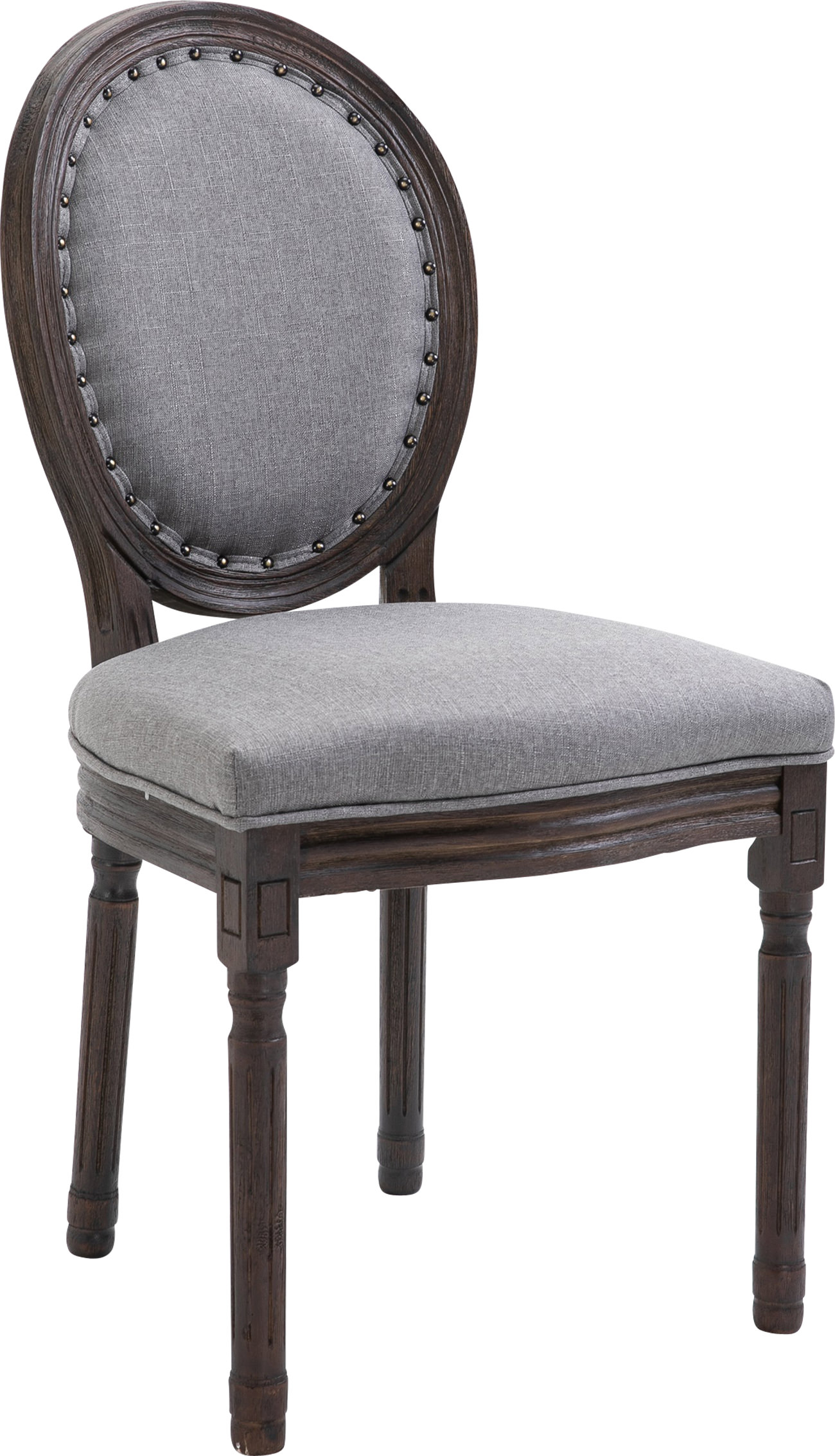 Stuhl Lorient Stoff antik-dunkel