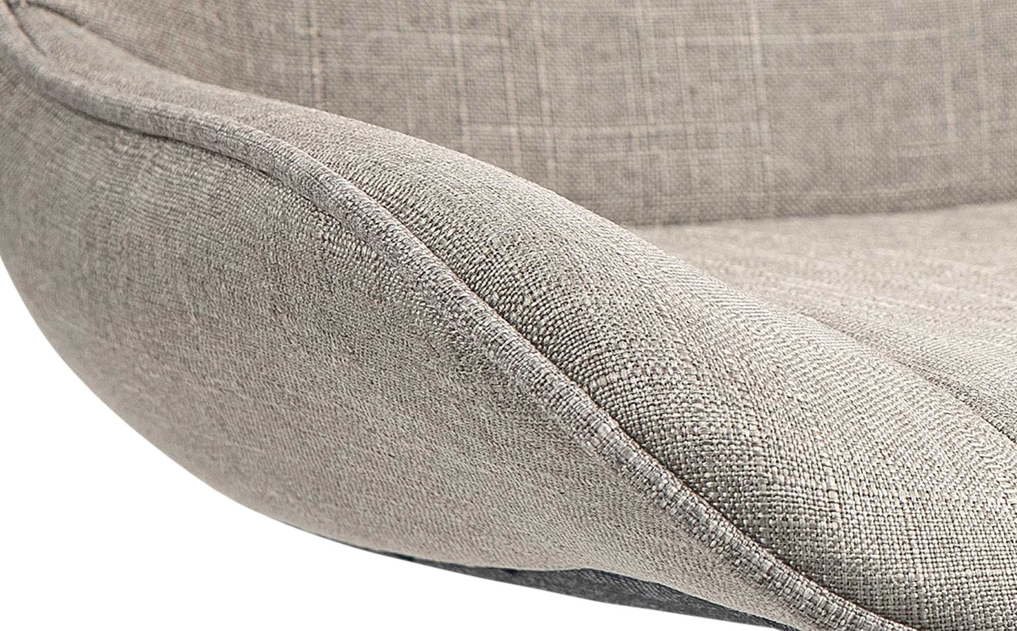 Barhocker Vonore Stoff schwarz