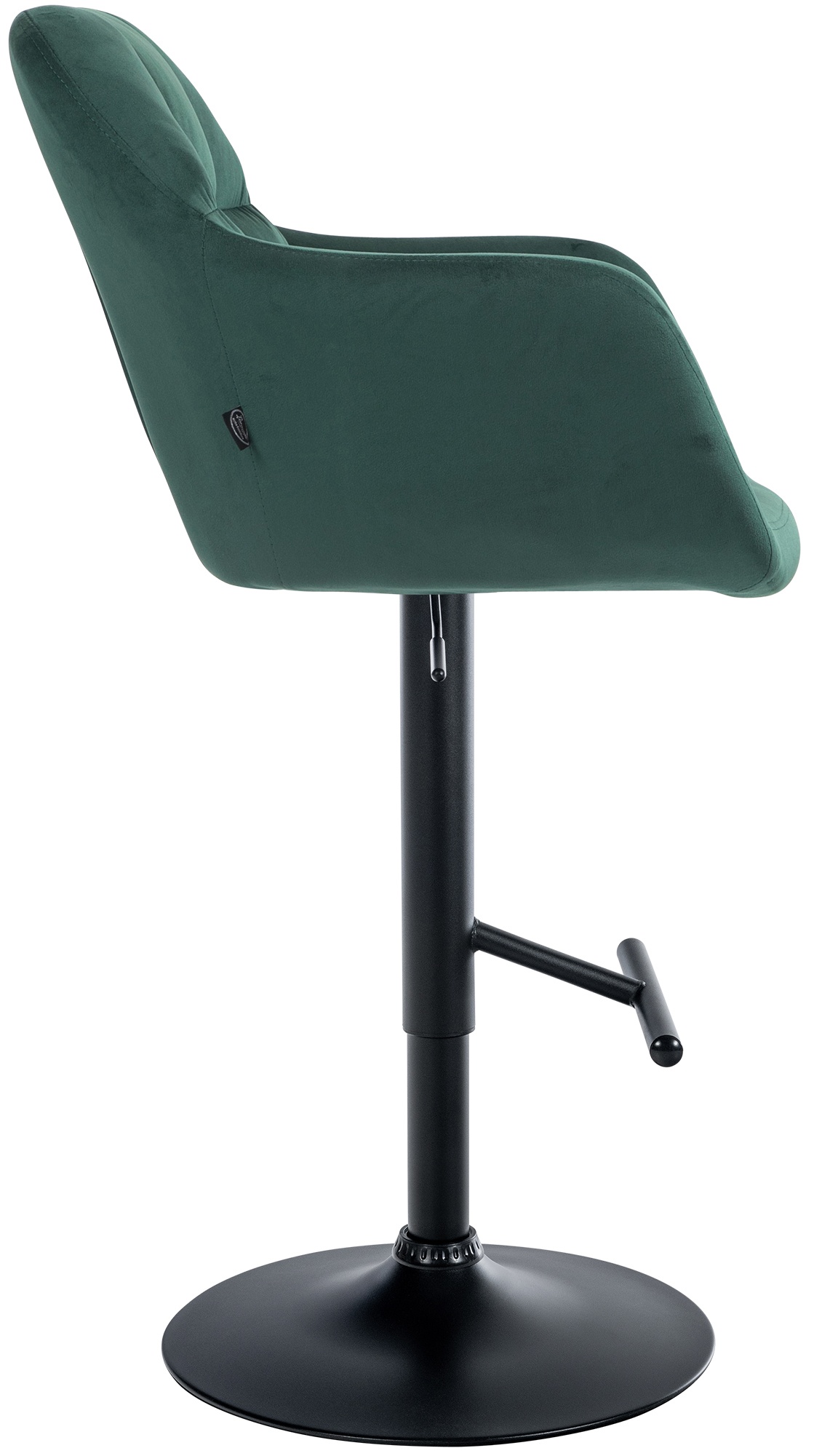 Barhocker Natoma Samt schwarz