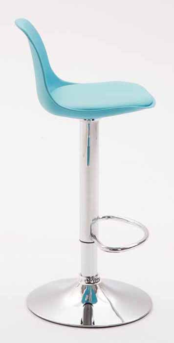 2er Set Barhocker Kiel Kunststoff chrom