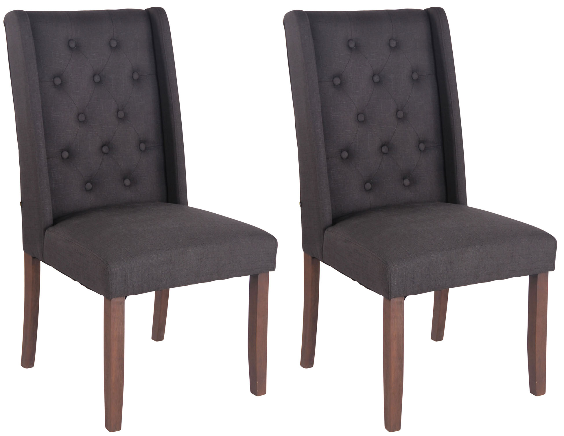 2er Set Esszimmerstuhl Malea Stoff antik