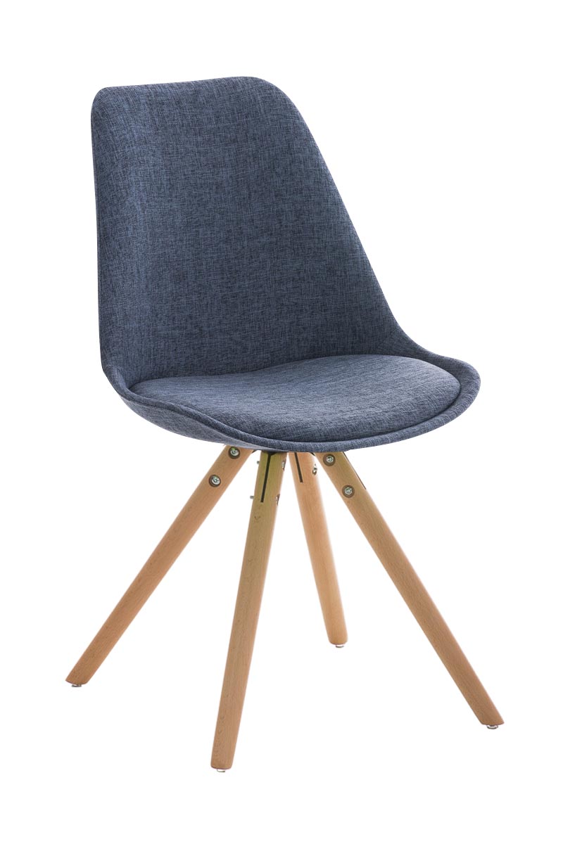 Stuhl Pegleg Stoff Rund natura