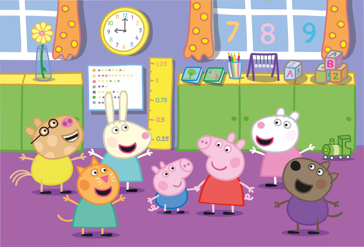 Clementoni Puzzles Clementoni 25458 - 40 Teile Bodenpuzzle - Peppa Pig