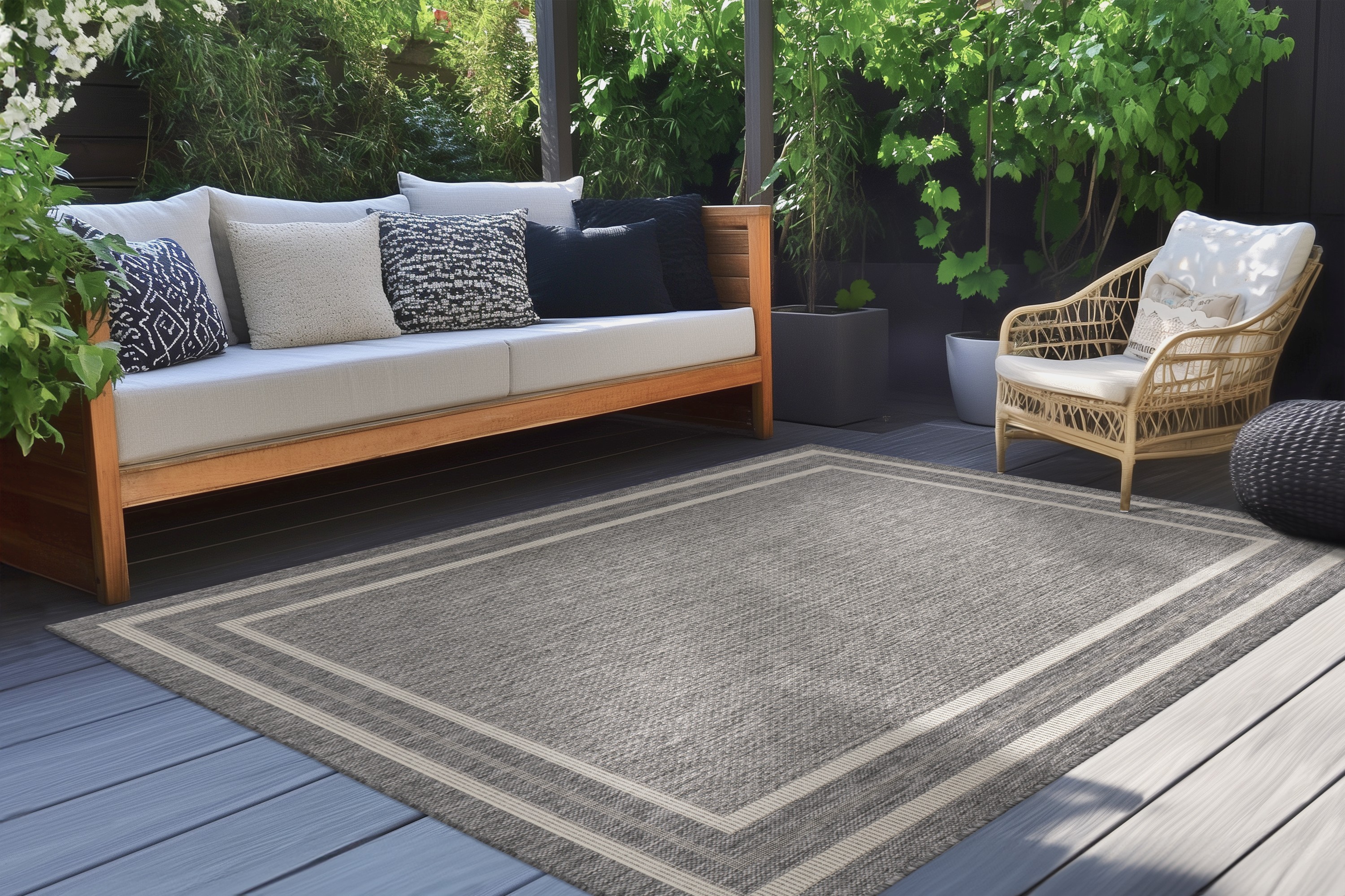Teppich Nibru 325 Silber 60 x 110 cm