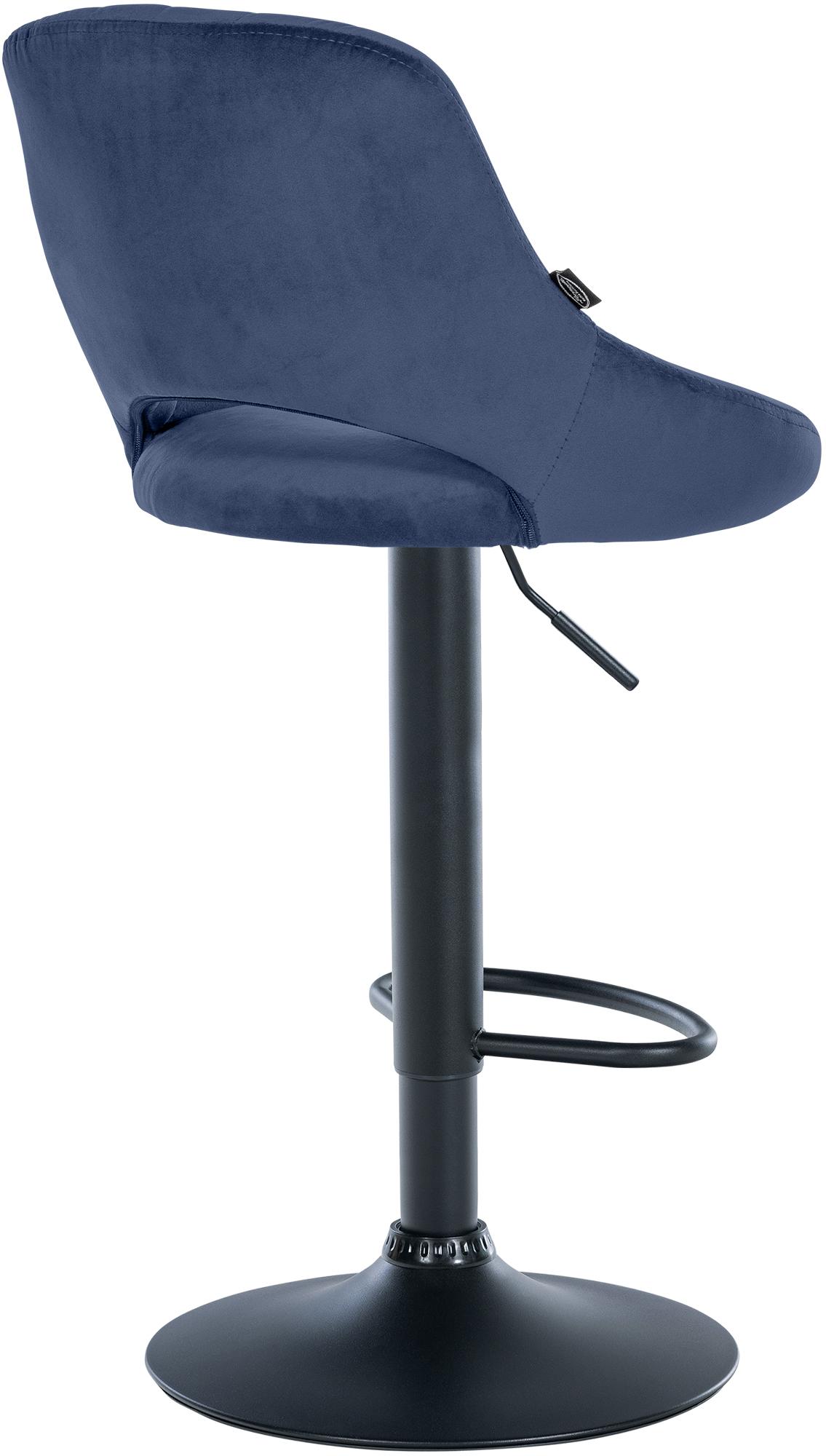 Barhocker Milet Samt schwarz
