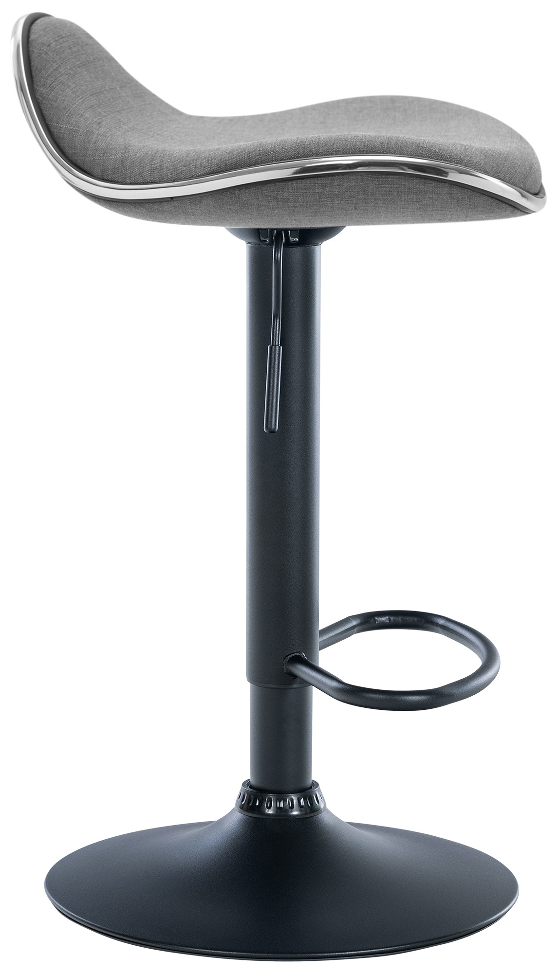 Barhocker Shanghai Stoff schwarz