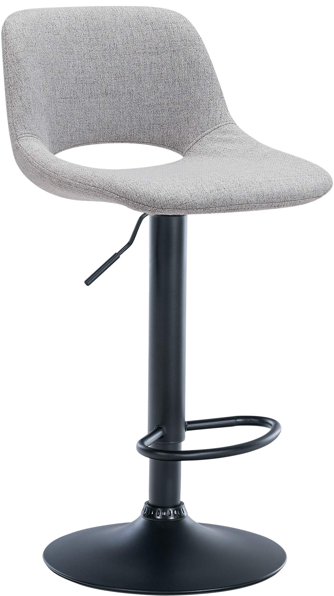 Barhocker Camden Stoff schwarz