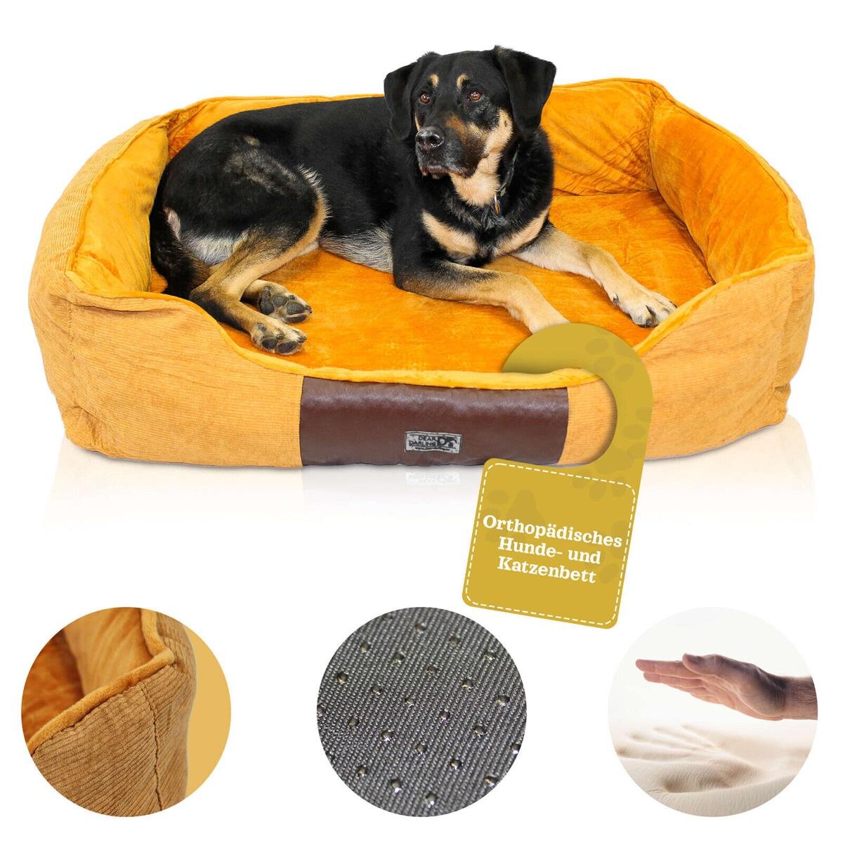 DD-04 Orthopädisches Luxus Katzenbett Hundebett Memory Schaum in Gr. S, L, XL
